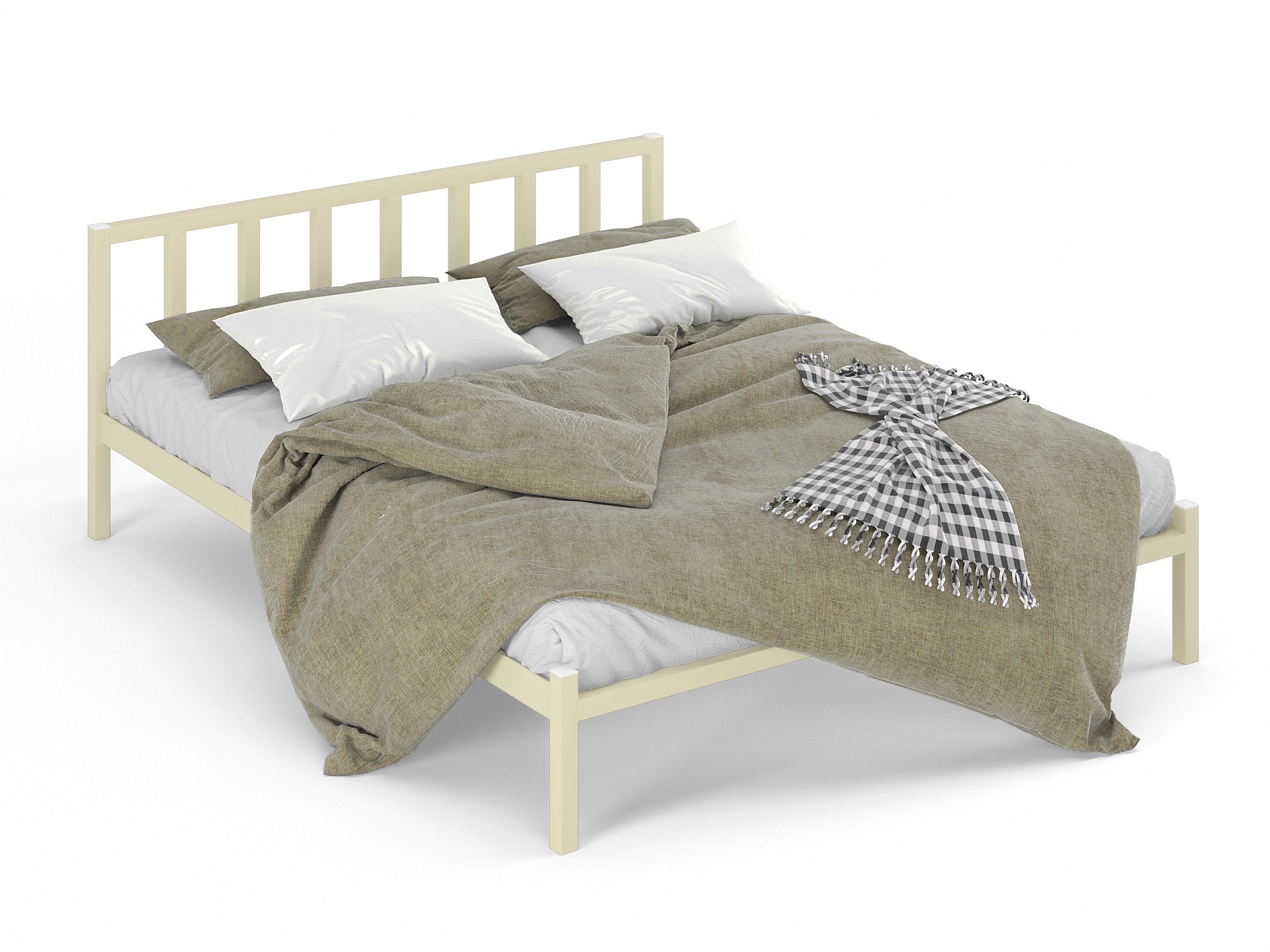 Двуспальная металлическая кровать "Тринго"