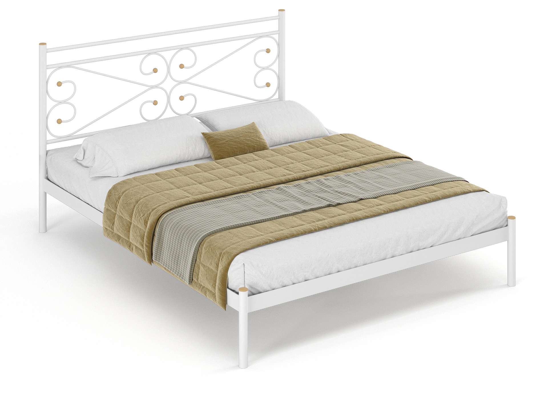 Двуспальная металлическая кровать "Марко"