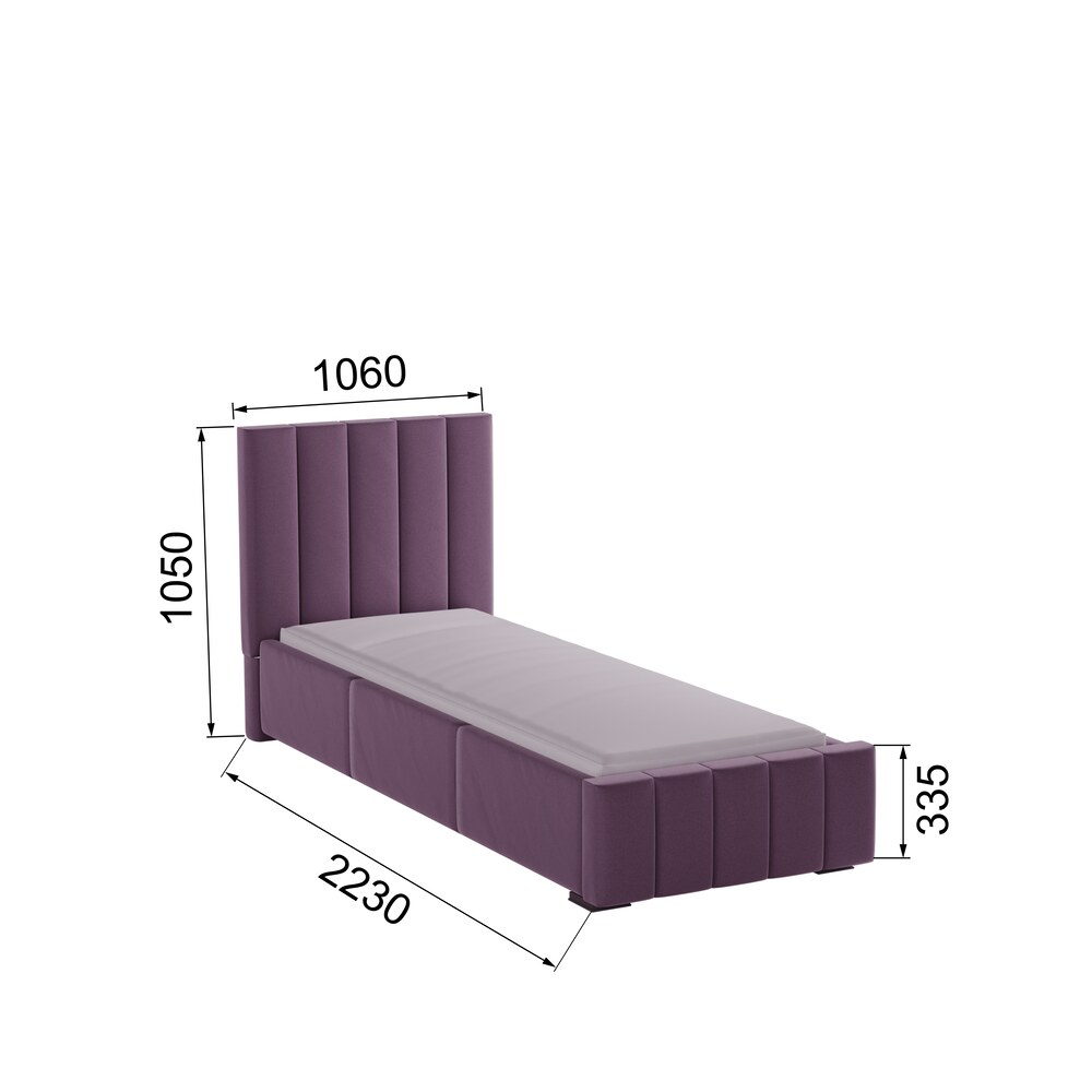 Односпальная  кровать Нега с подъемным механизмом 90*200 90x200 С подъемным механизмом Винный(Domani)