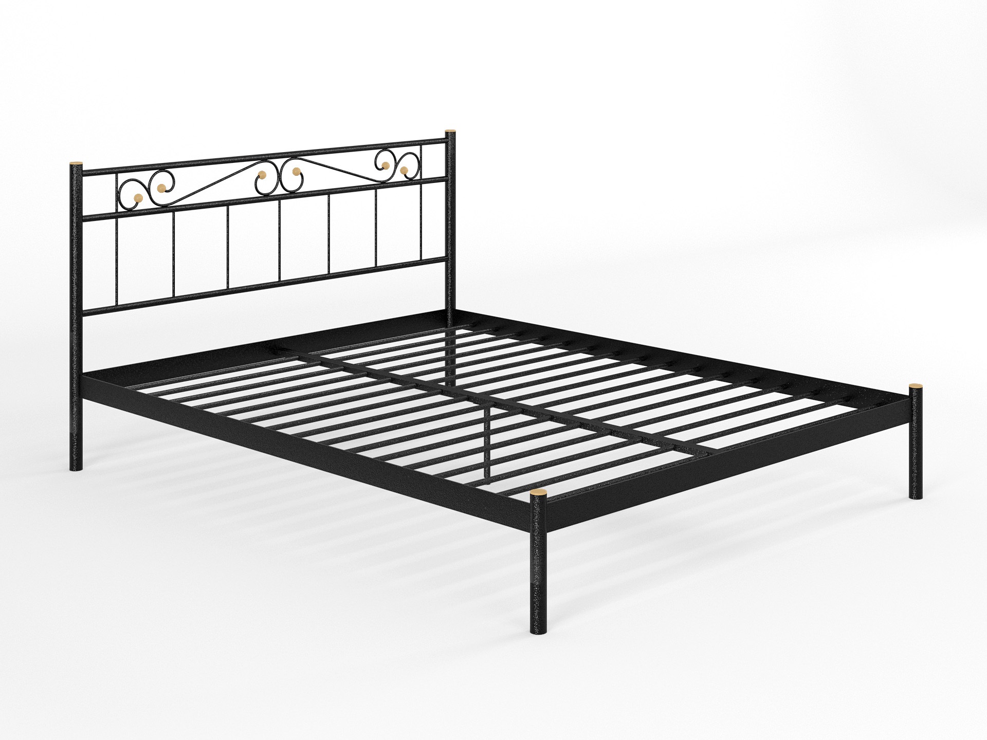 Двуспальная металлическая кровать "Эсмеральда"