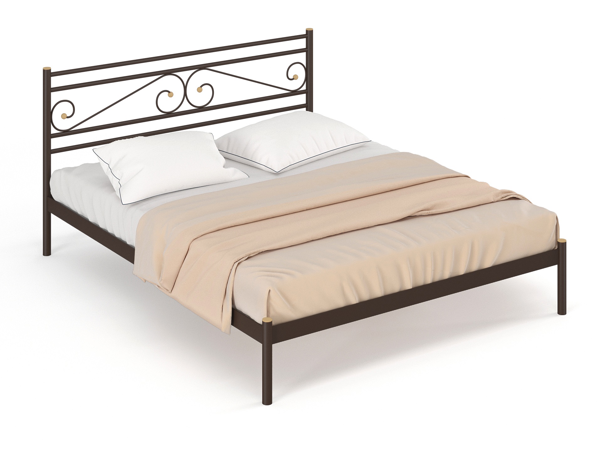 Двуспальная металлическая кровать "Криста"