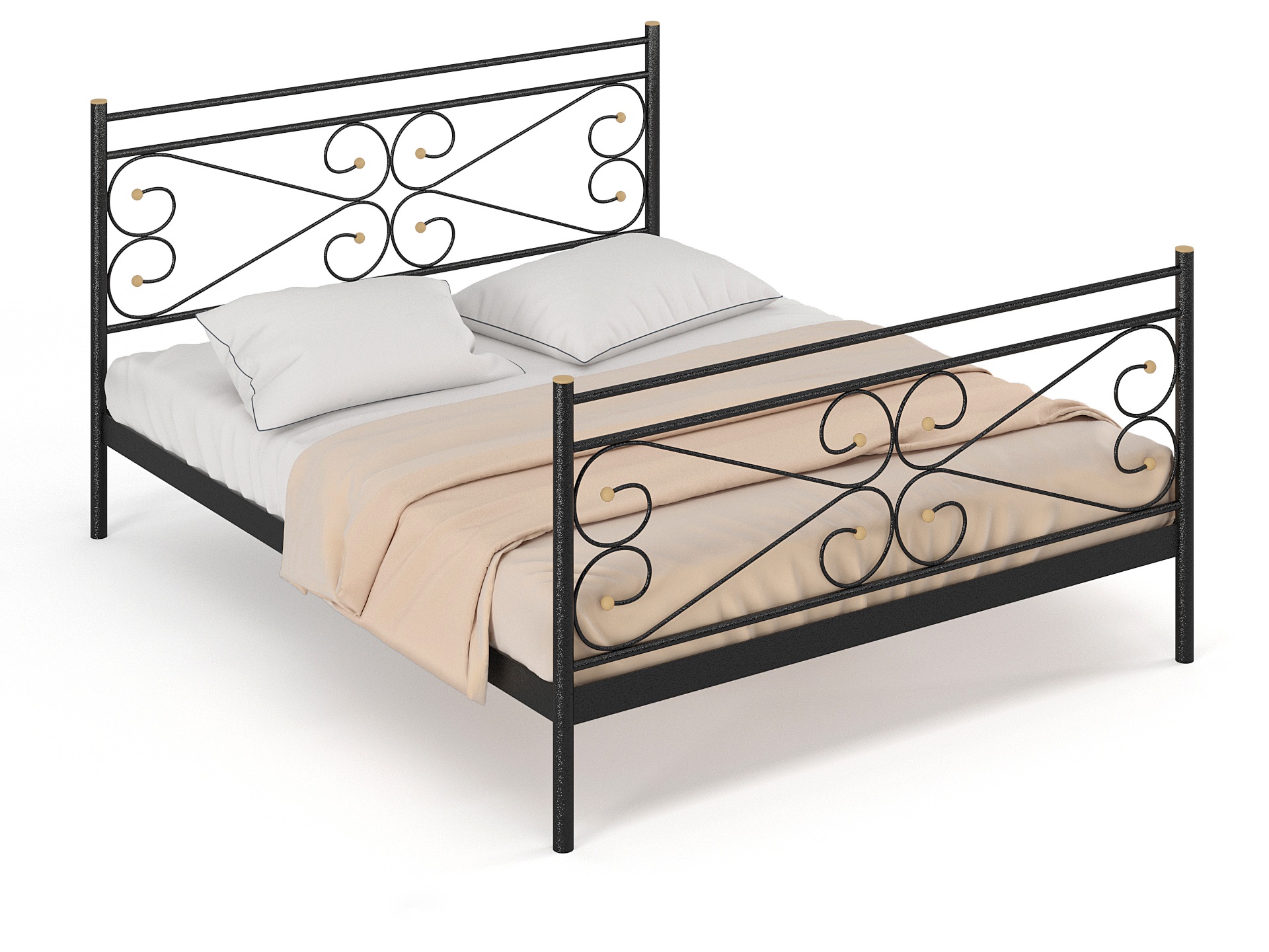 Двуспальная металлическая кровать "Марко"