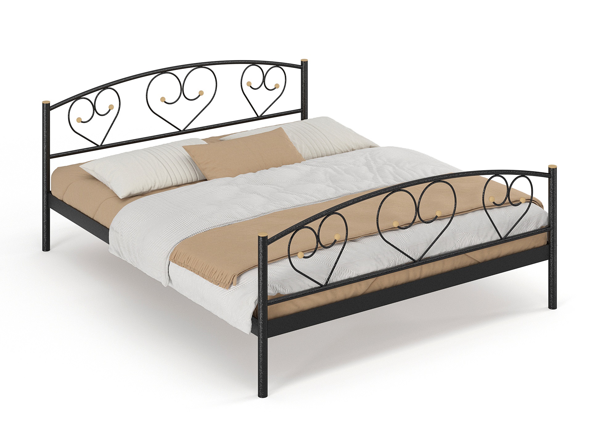 Двуспальная металлическая кровать "Дарина"