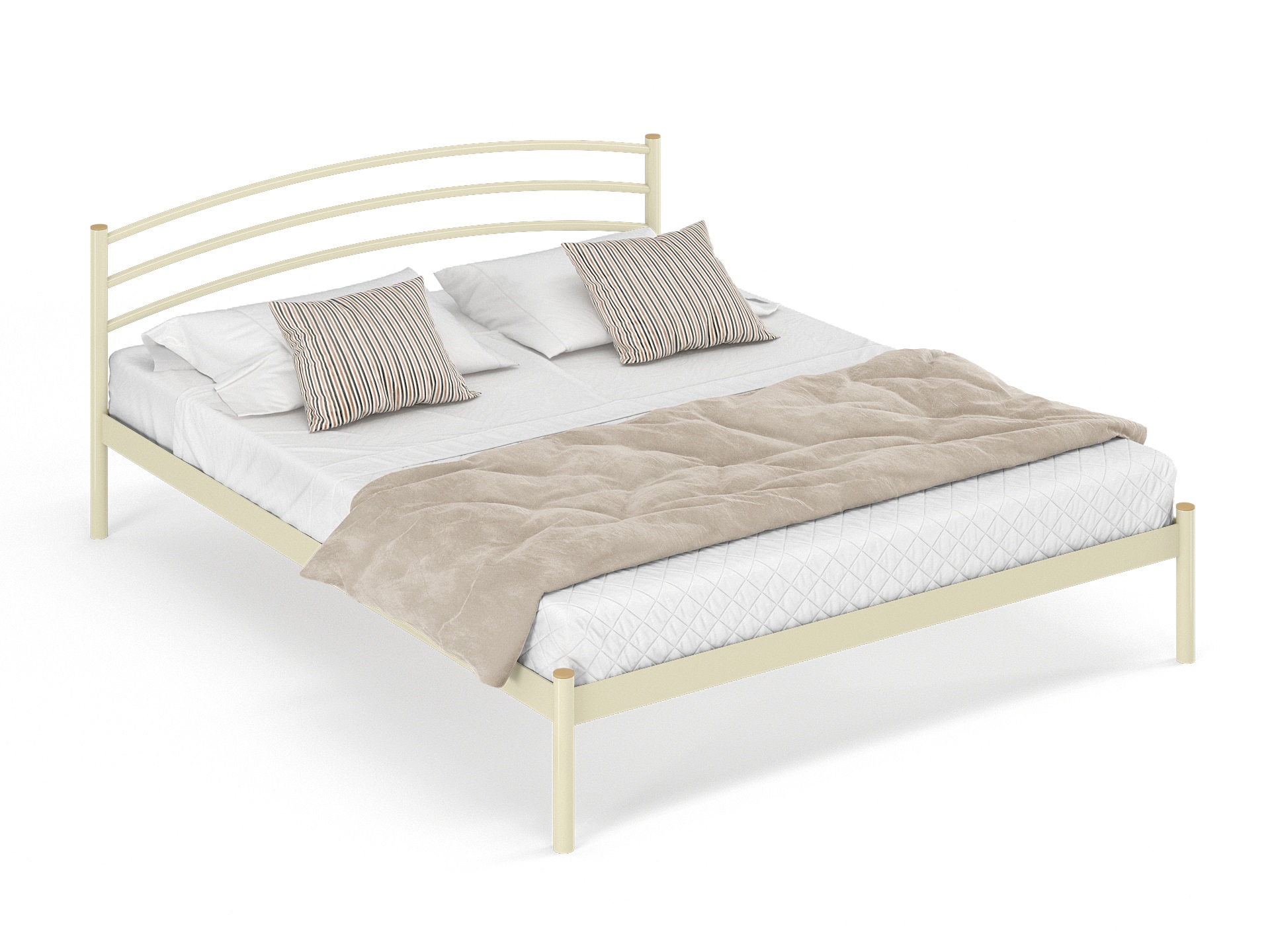 Двуспальная металлическая кровать "Эко"