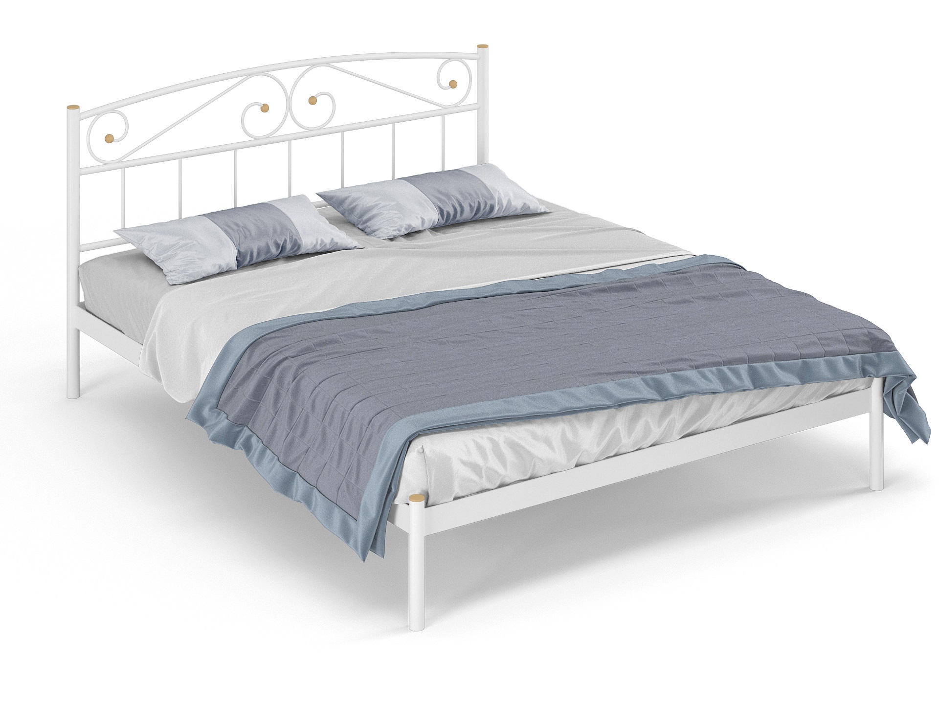 Двуспальная металлическая кровать "Никса"