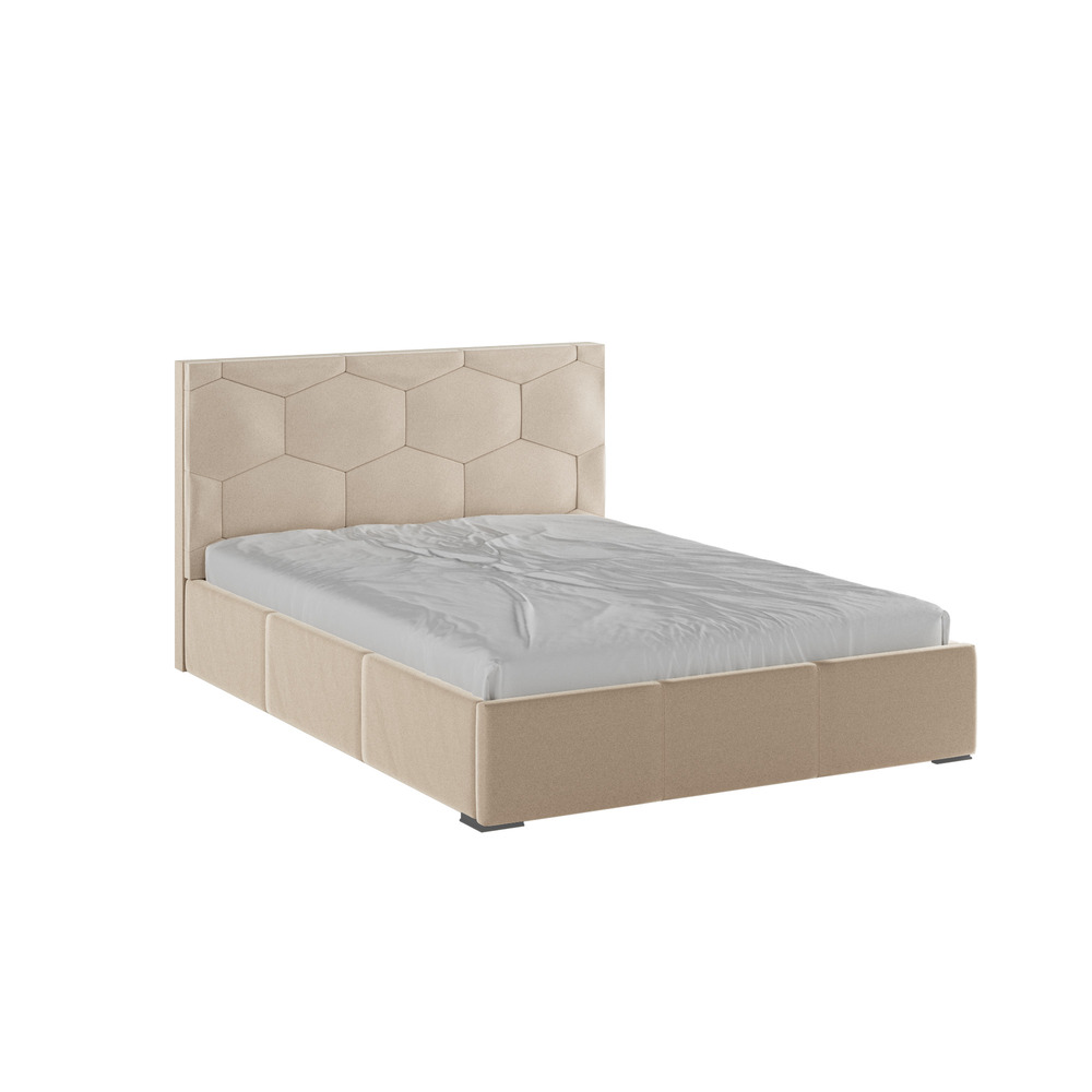 Двуспальная кровать Манука с ортопедическим основанием 140*200 140x200 Бежевый(Domani)