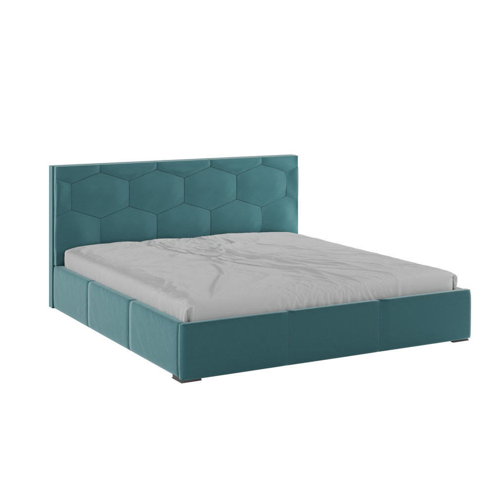 Двуспальная кровать Манука с ортопедическим основанием 180*200 180x200 Бирюзовый(Domani)