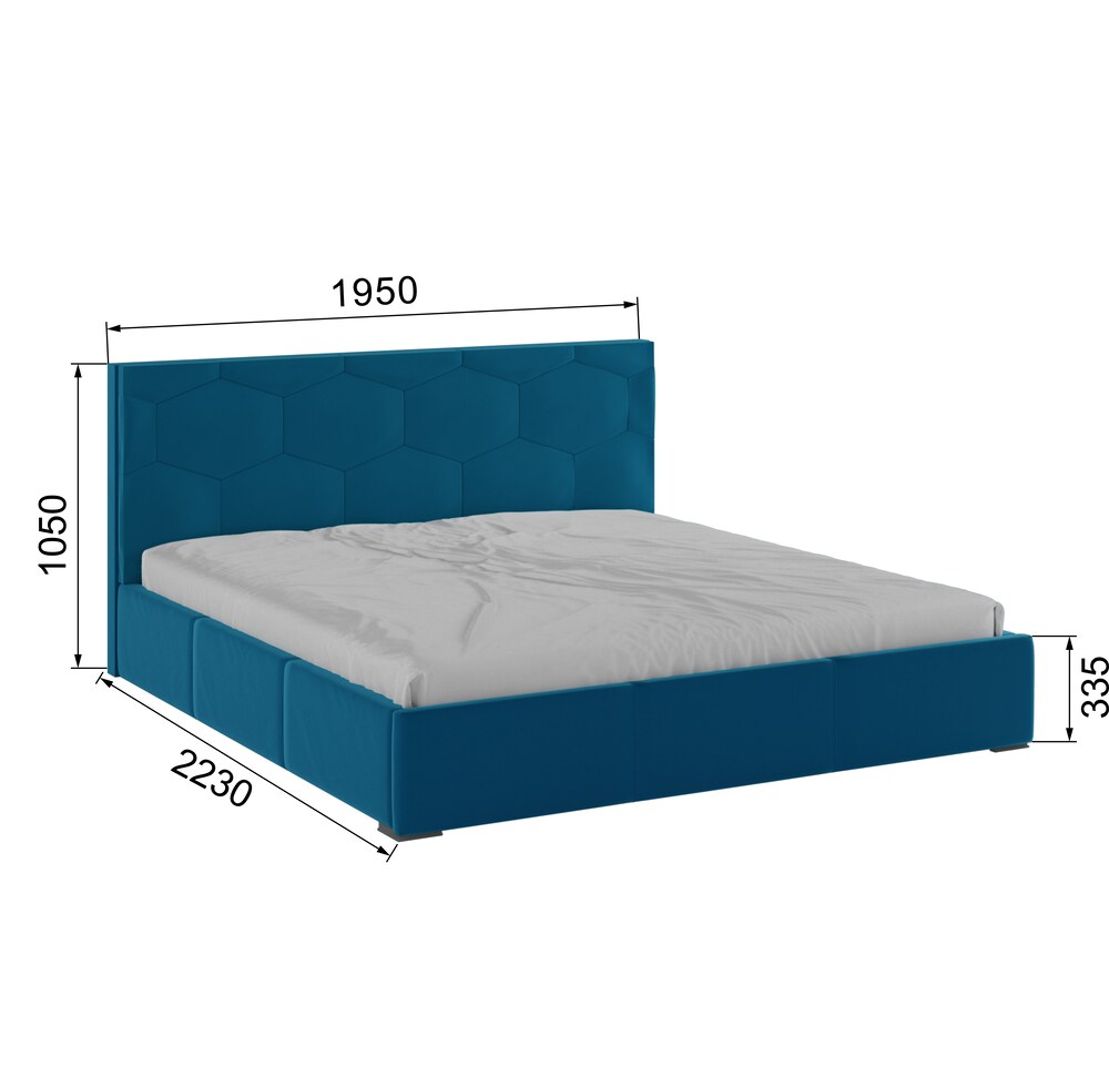 Двуспальная кровать Манука с ортопедическим основанием 180*200 180x200 Атлантида(Domani)