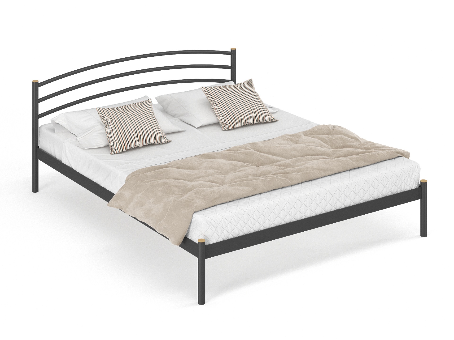 Двуспальная металлическая кровать "Эко"