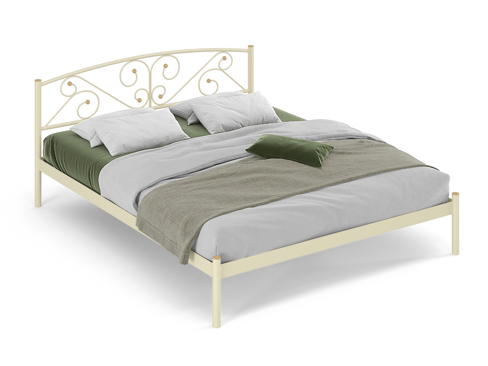 Двуспальная металлическая кровать "Эвелин"