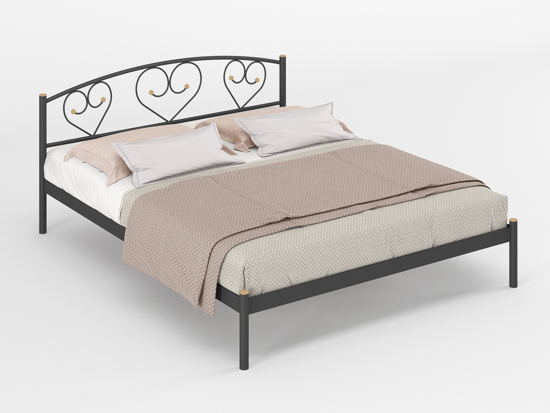 Двуспальная металлическая кровать "Дарина"