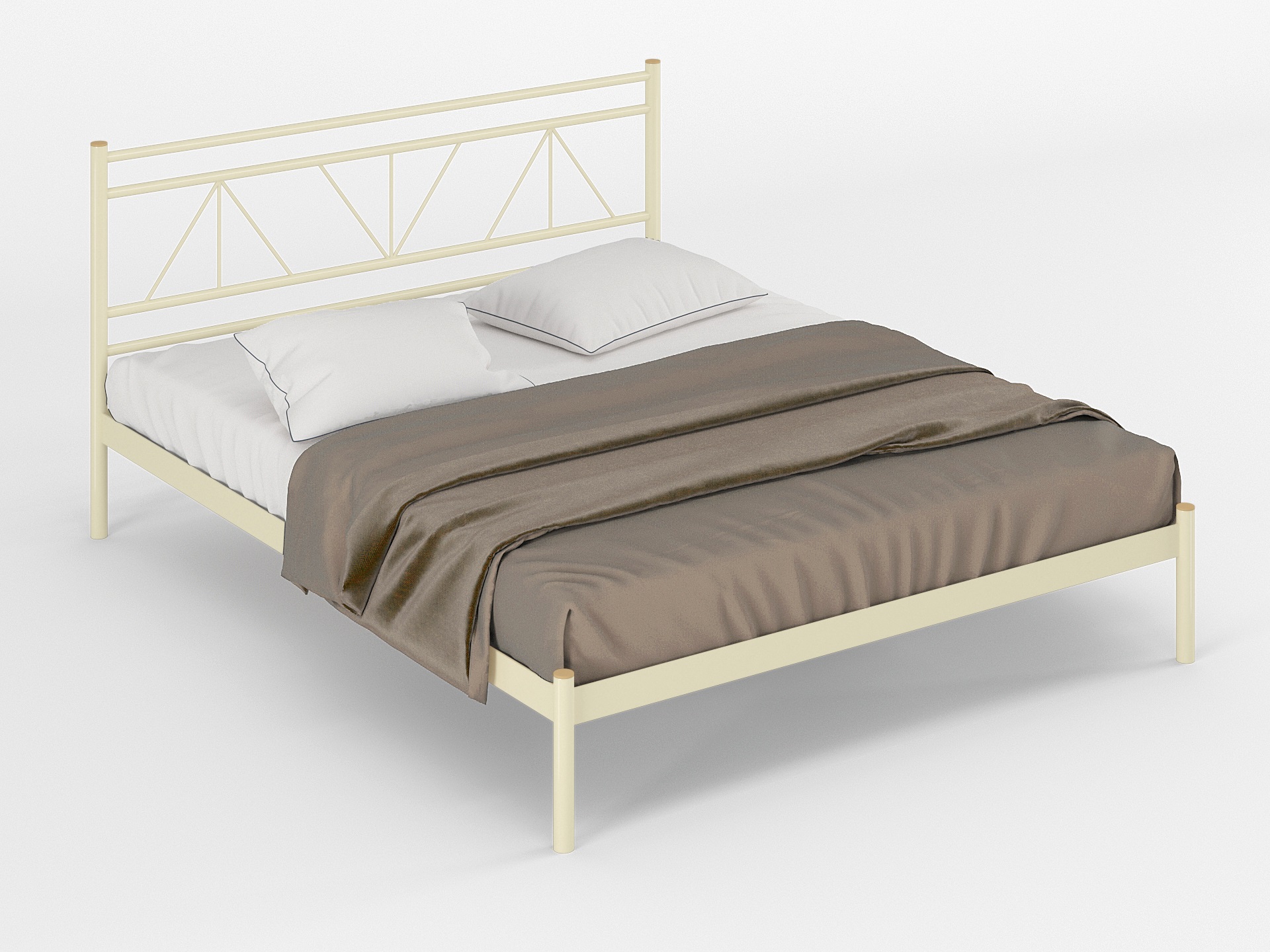 Двуспальная металлическая кровать "Ларус"