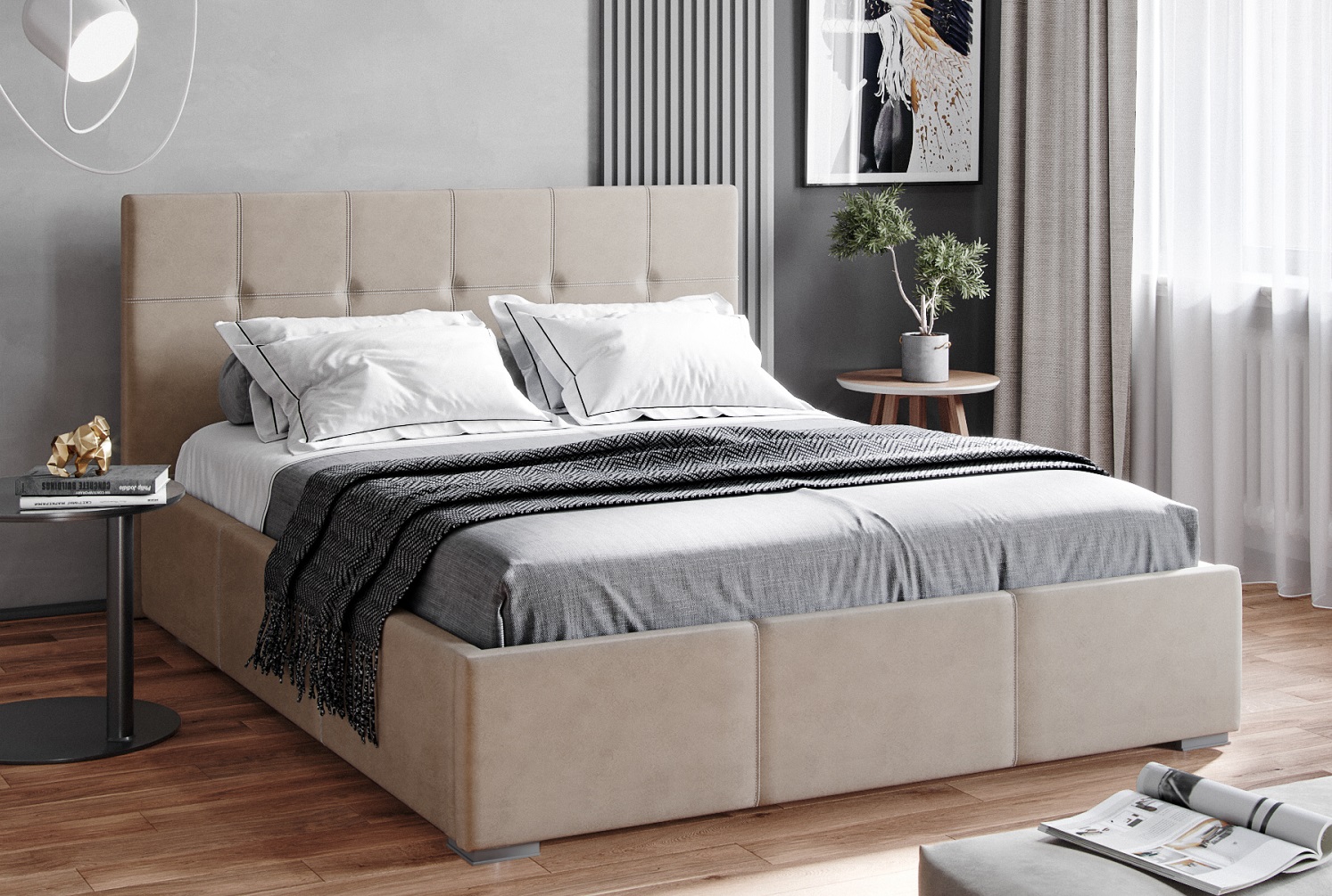 Интерьерная кровать с подъемным механизмом «Рио» 160*200 