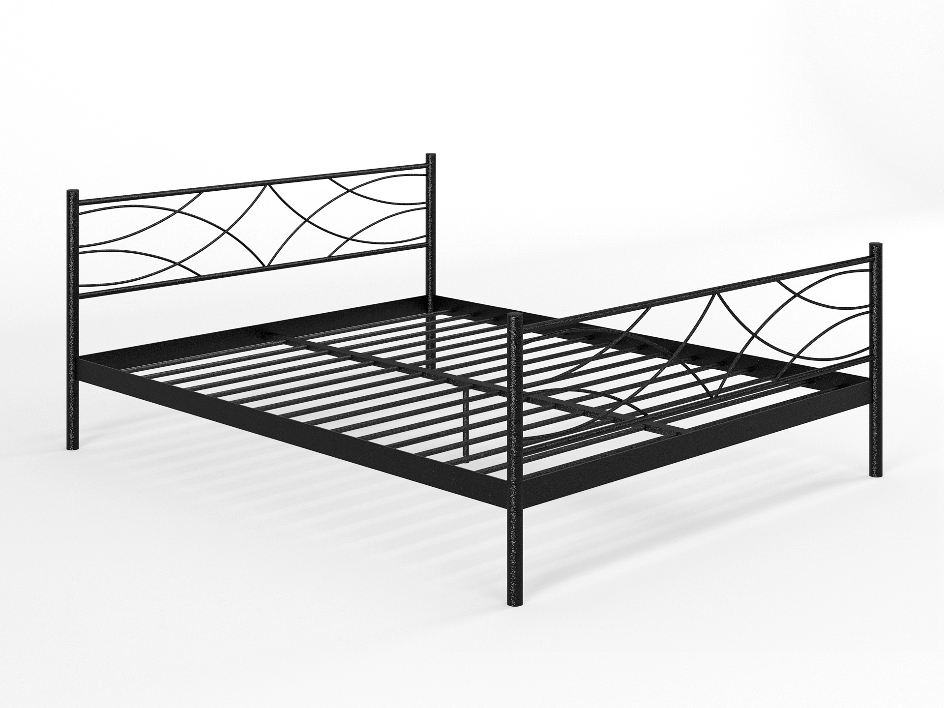 Двуспальная металлическая кровать "Экзотика"