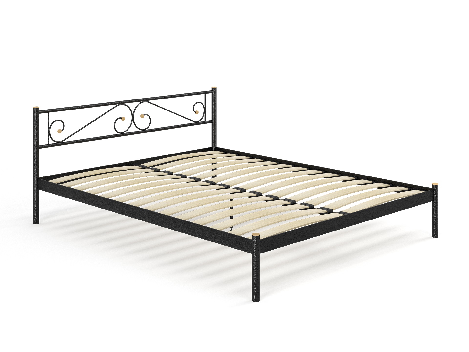 Двуспальная металлическая кровать "Шарм" 160*200 Ортопедическое основание