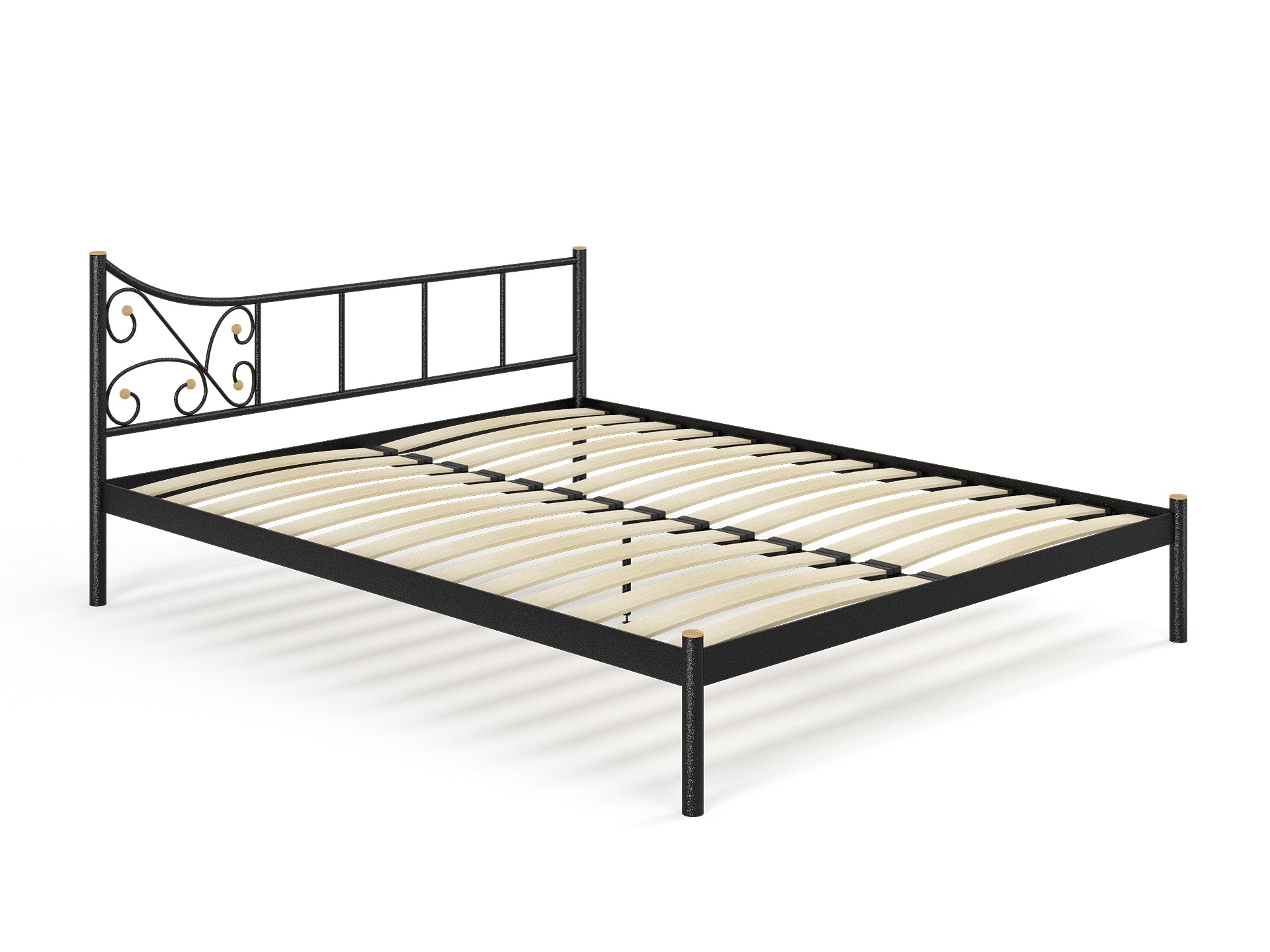 Двуспальная металлическая кровать "Лилия" 160*200 Ортопедическое основание