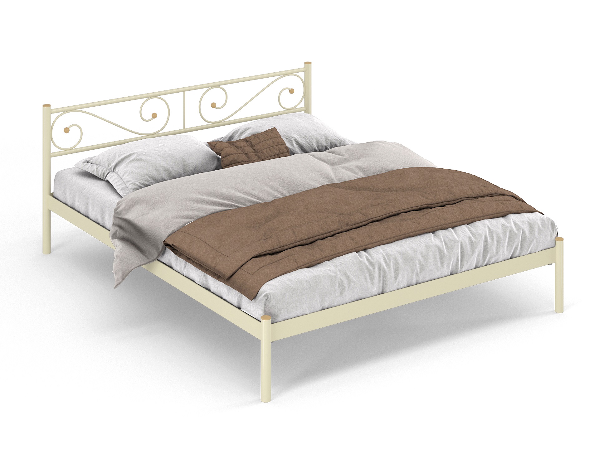 Двуспальная металлическая кровать "Далос"