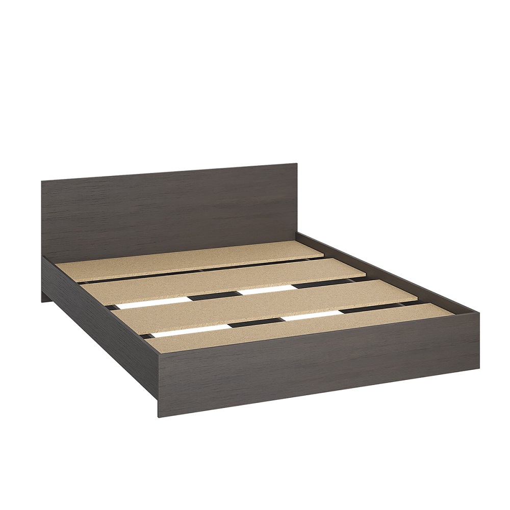 Двуспальная кровать Ронда КР-160 венге с основанием ДСП 