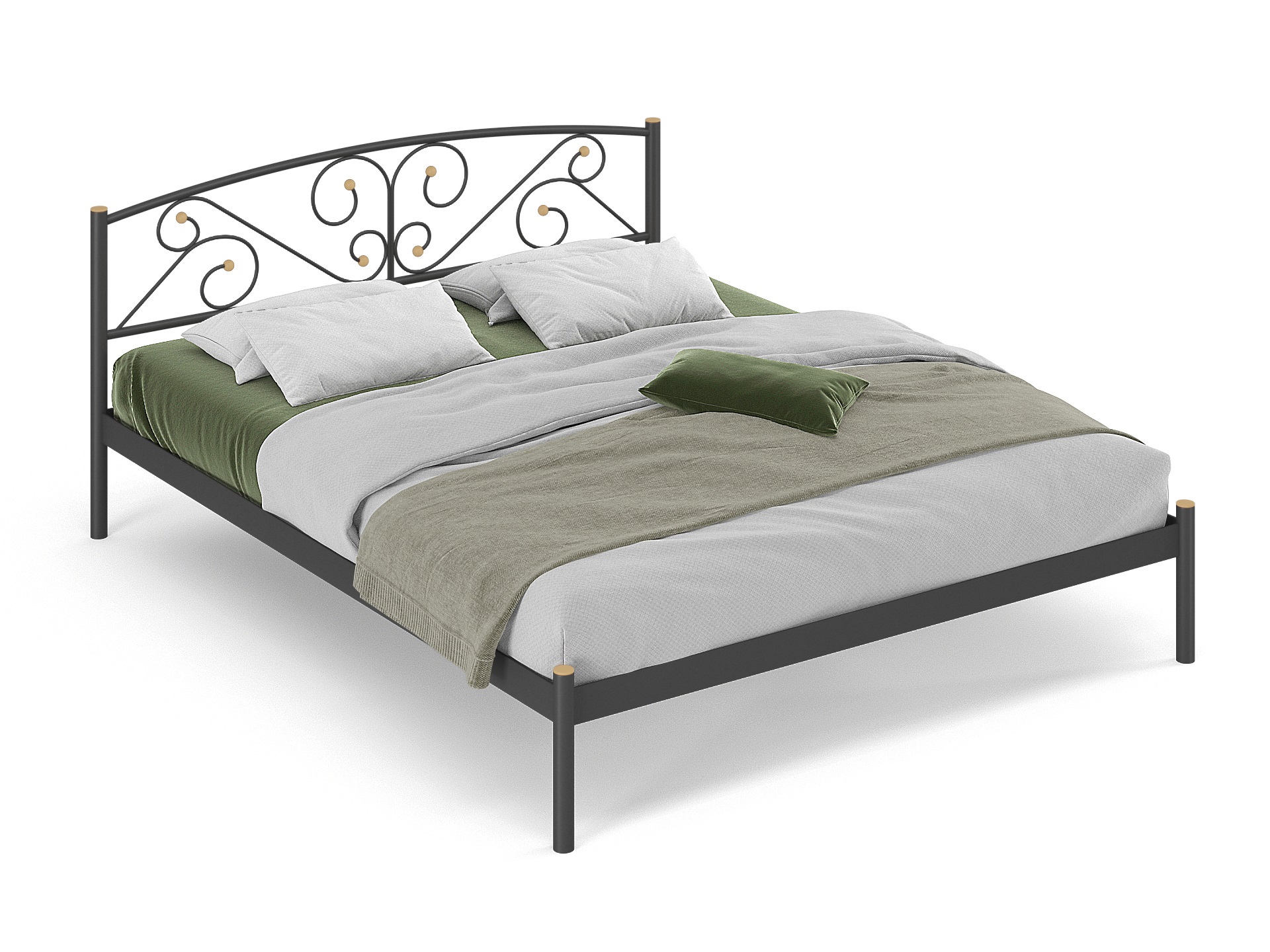 Двуспальная металлическая кровать "Эвелин"