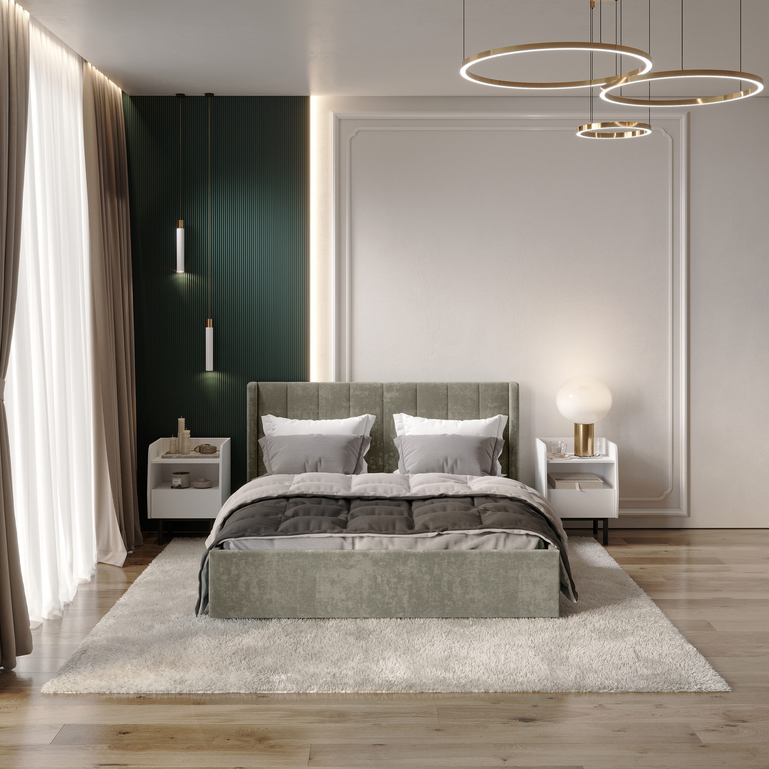 Двуспальная кровать Версаль КР-13 муссон с подъемным механизмом