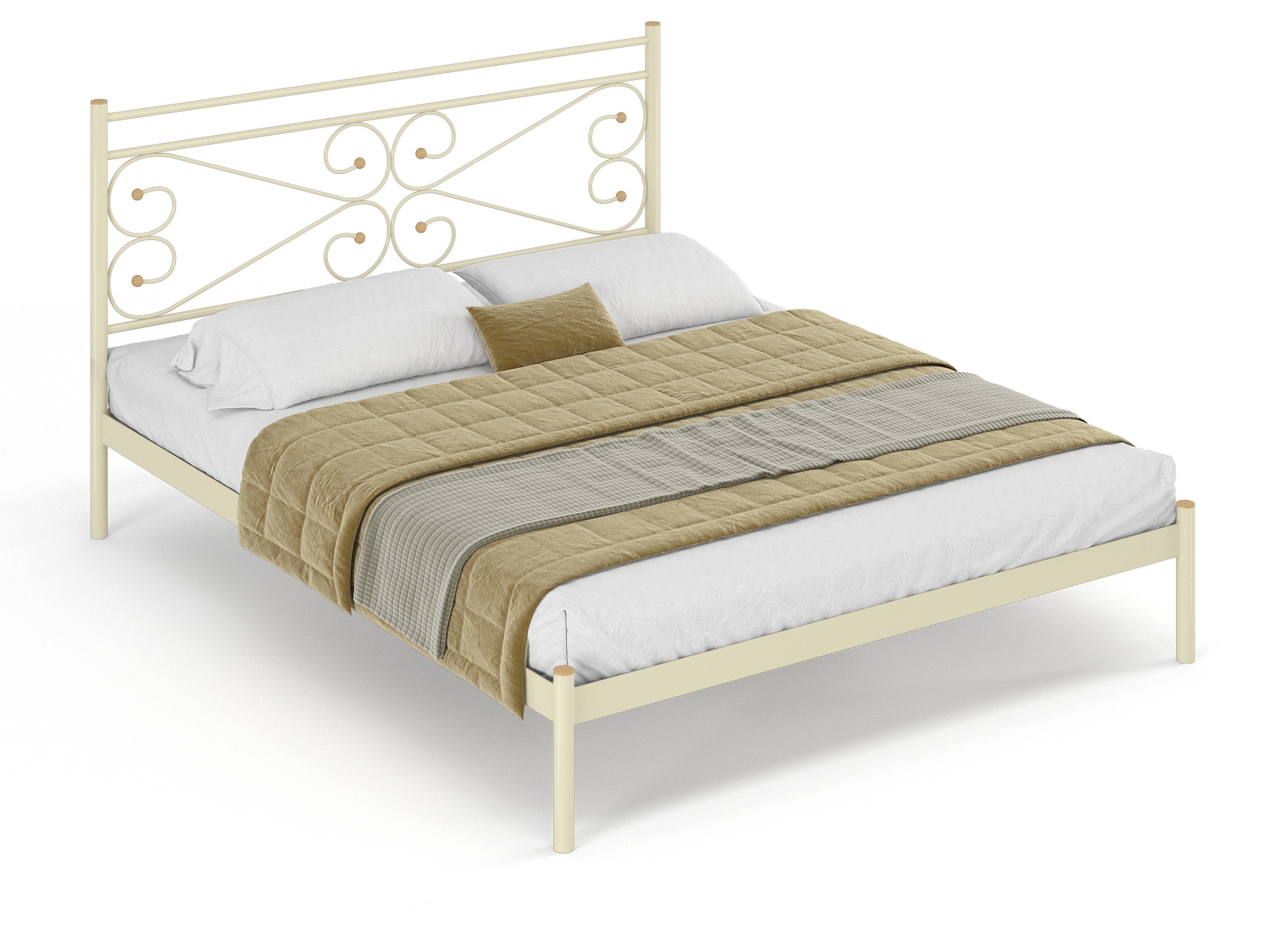 Двуспальная металлическая кровать "Марко"