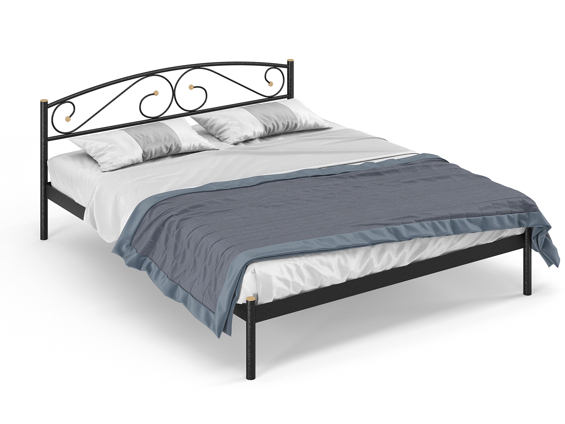 Двуспальная металлическая кровать "Оптима"