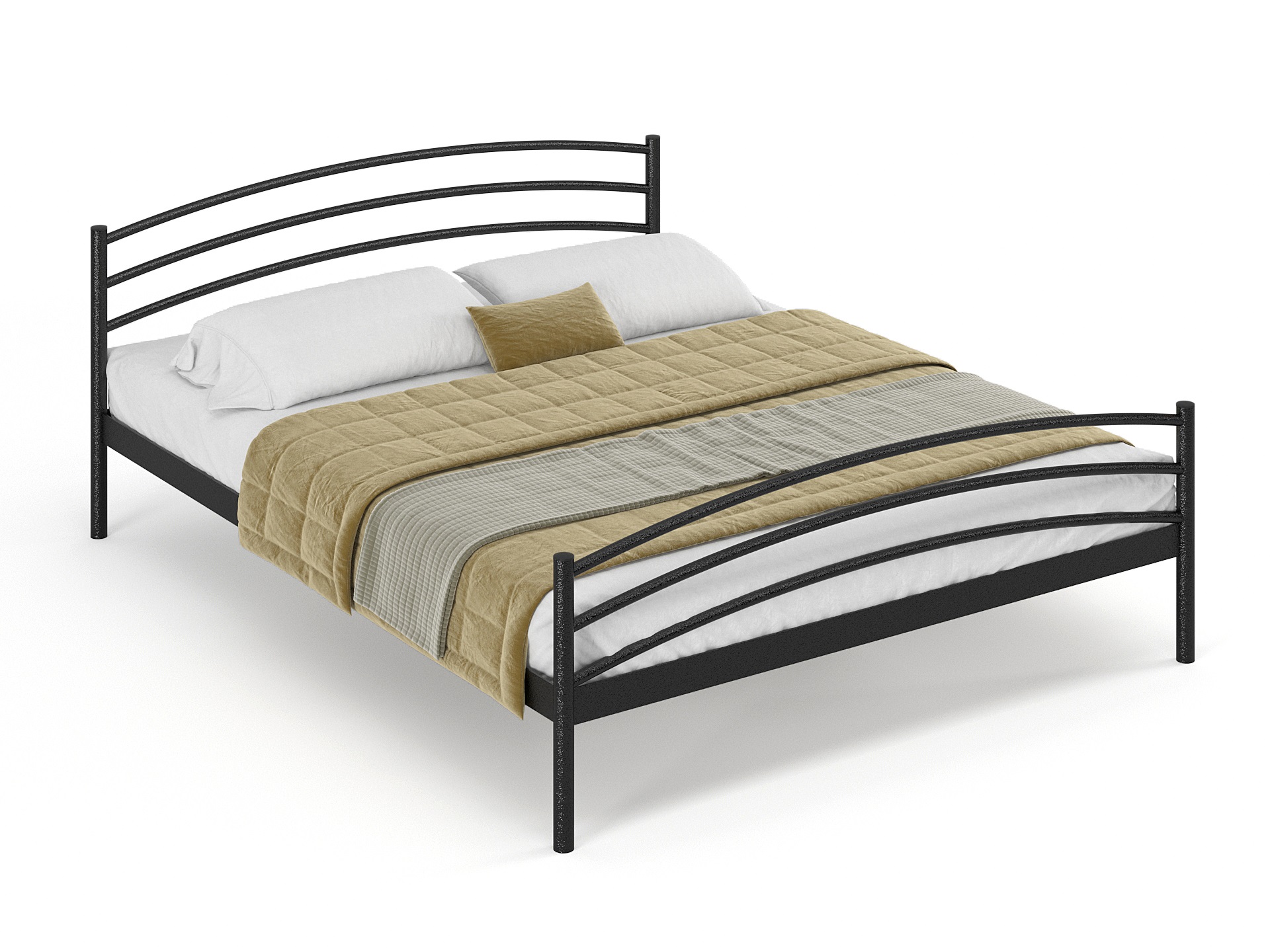 Двуспальная металлическая кровать "Эко"