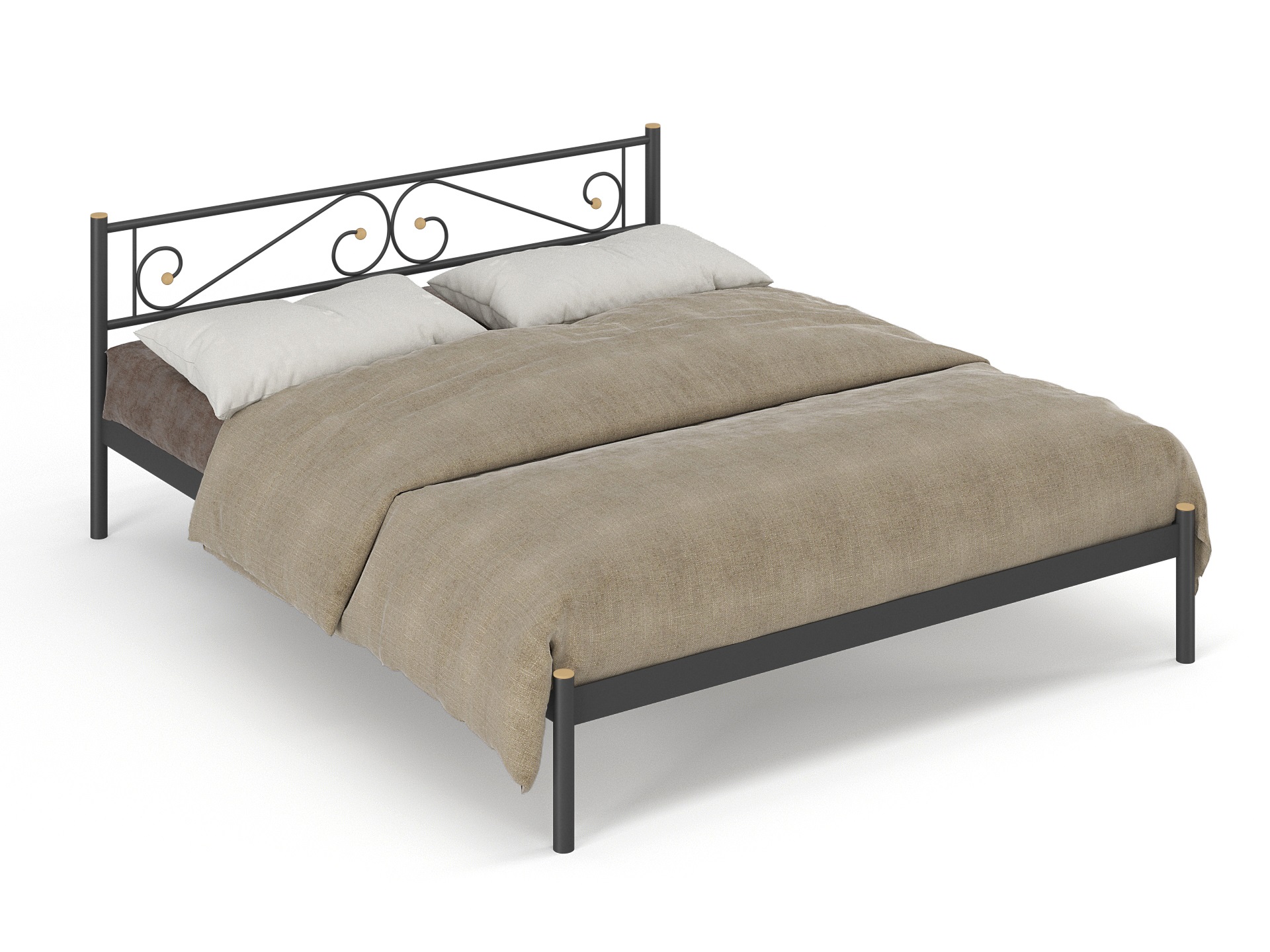 Двуспальная металлическая кровать "Шарм"