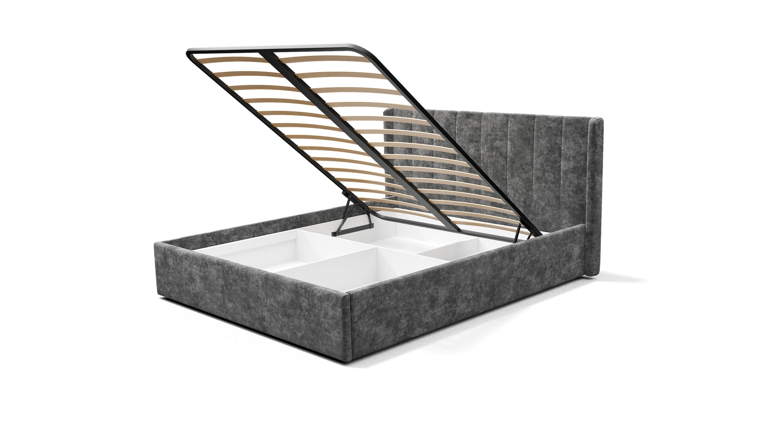 Двуспальная кровать Версаль КР-13 грифельный с подъемным механизмом