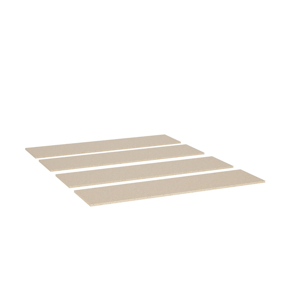 Двуспальная кровать Ронда КР-160 белая с основанием ДСП 