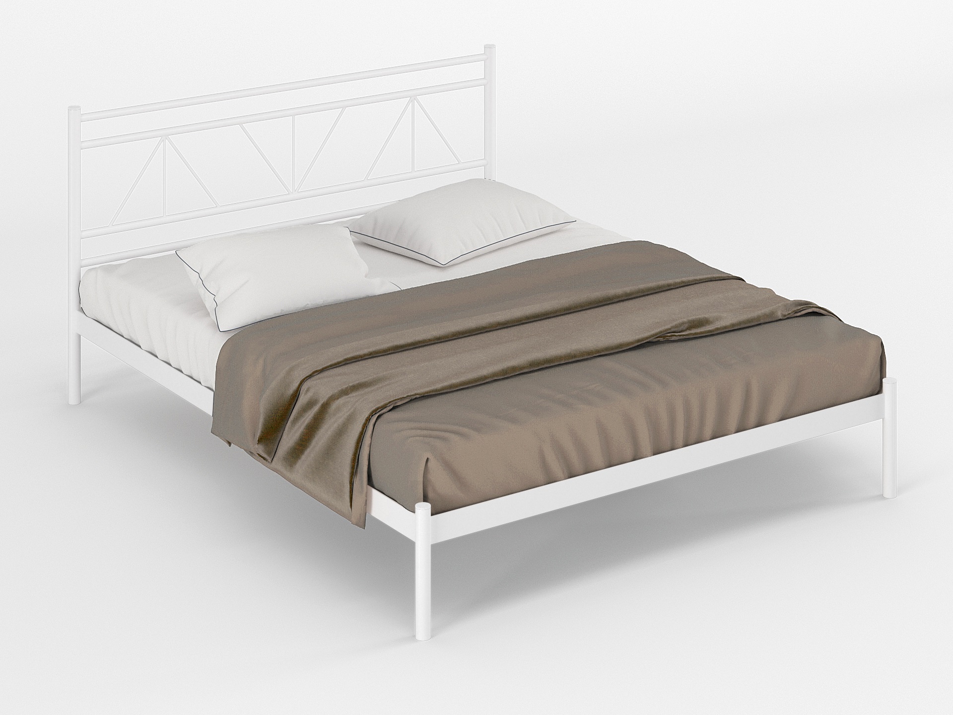 Двуспальная металлическая кровать "Ларус"