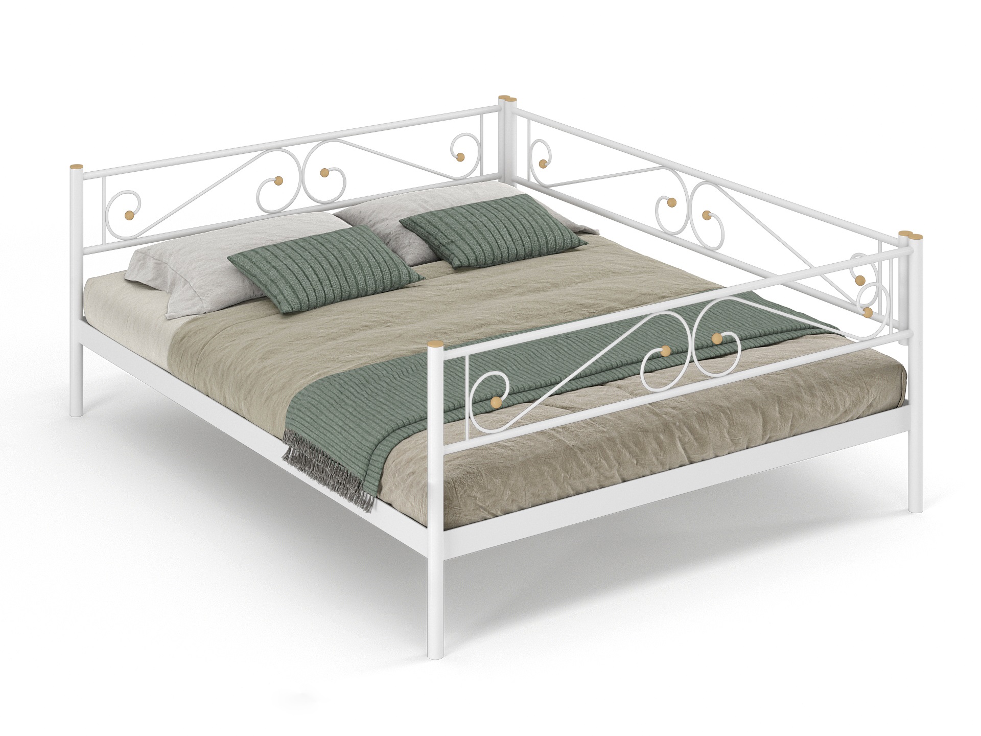 Двуспальная металлическая кровать "Шарм"