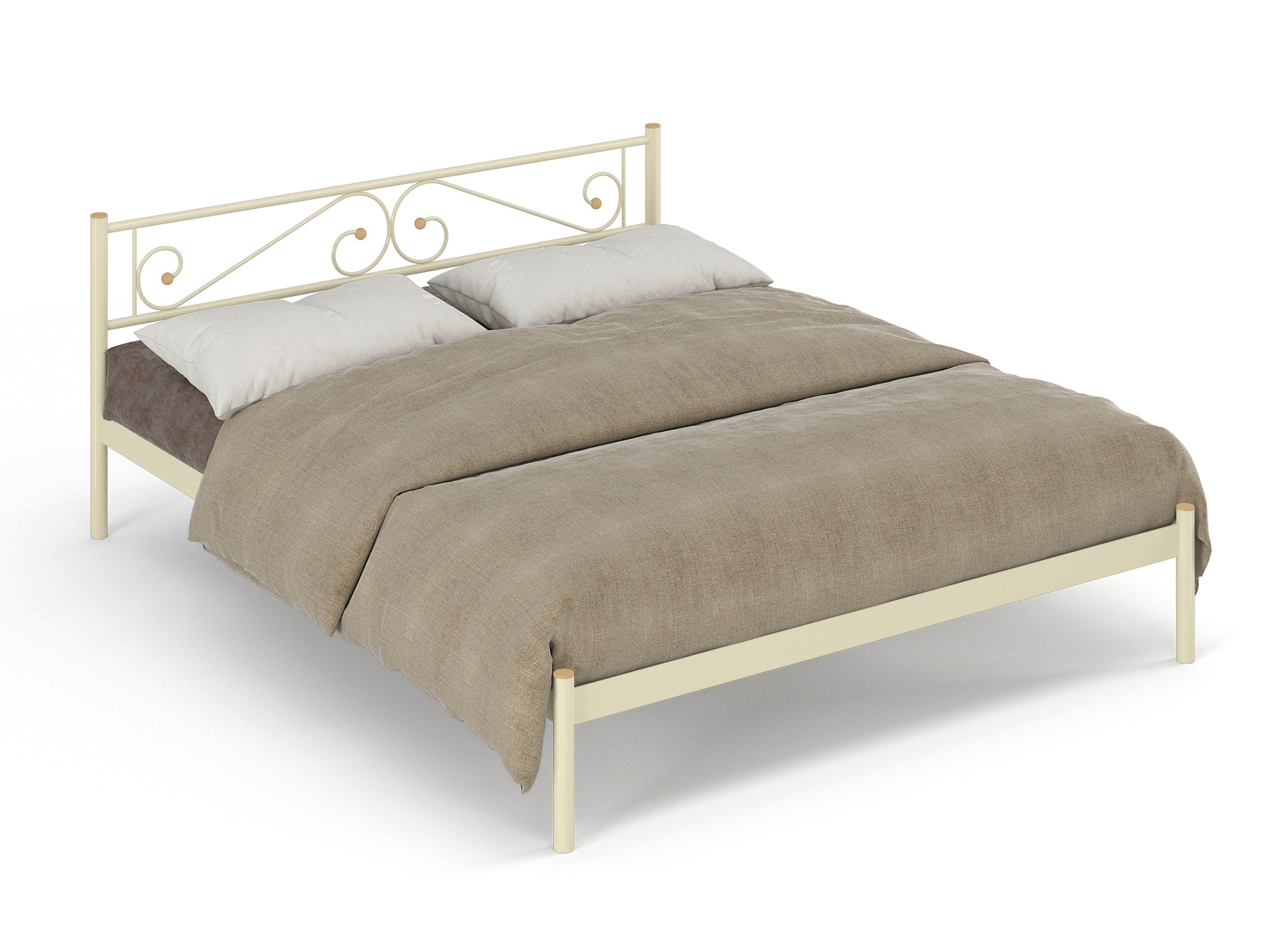 Двуспальная металлическая кровать "Шарм"