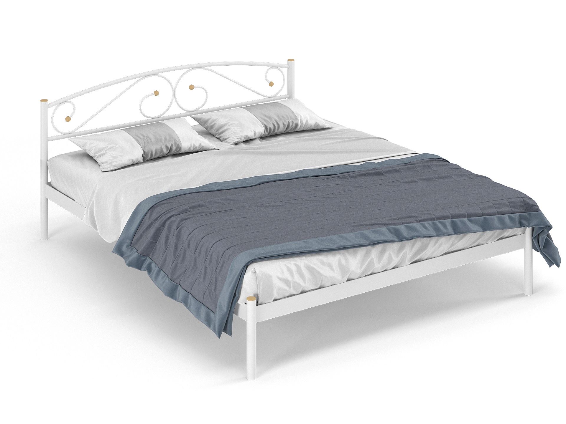 Двуспальная металлическая кровать "Оптима"