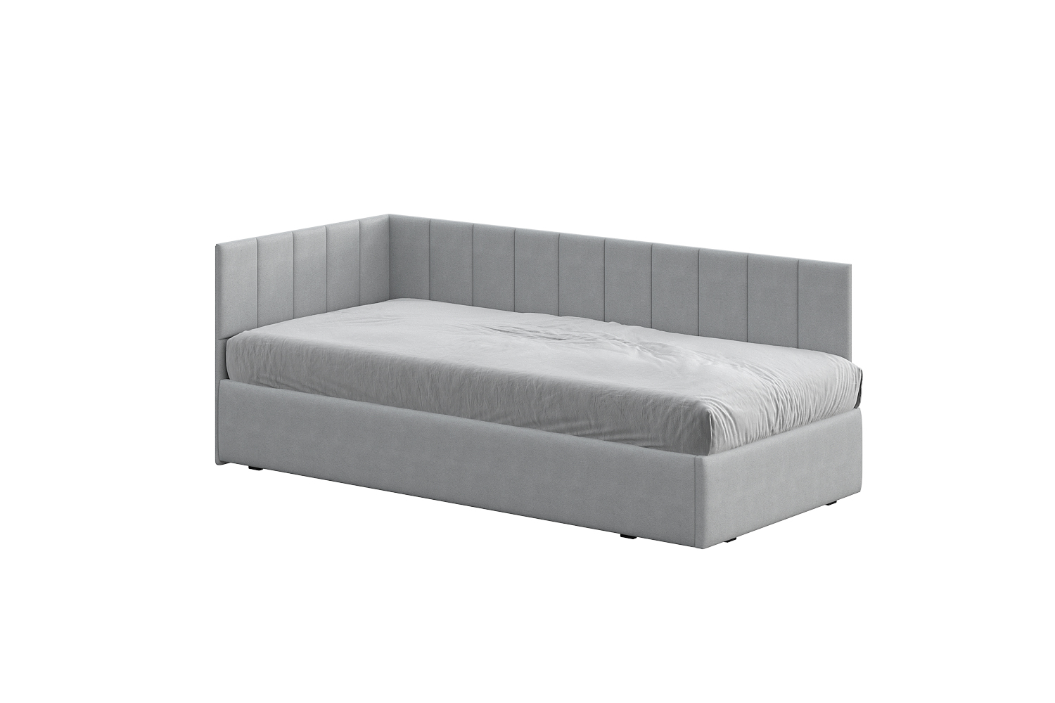 Односпальная кровать КР 3 Серая