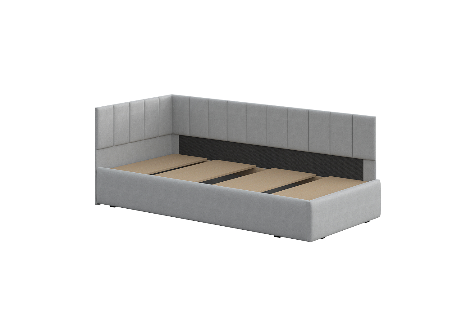 Односпальная кровать КР 3 Серая