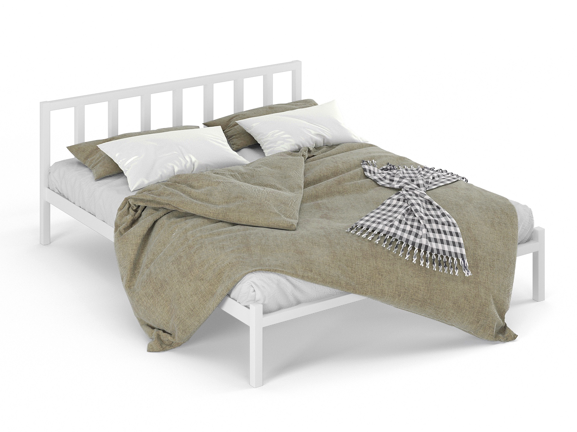 Двуспальная металлическая кровать "Тринго"