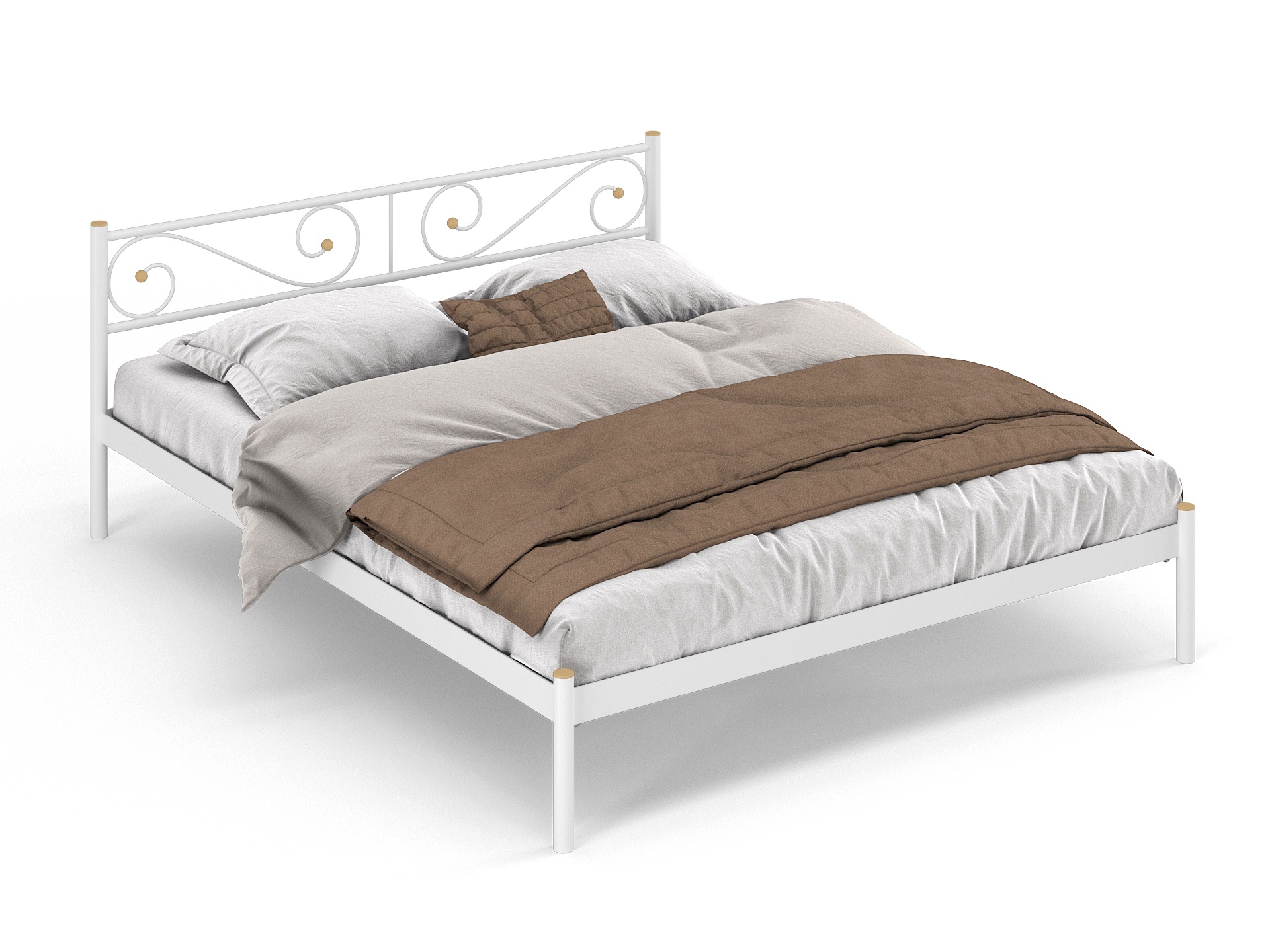 Двуспальная металлическая кровать "Далос"