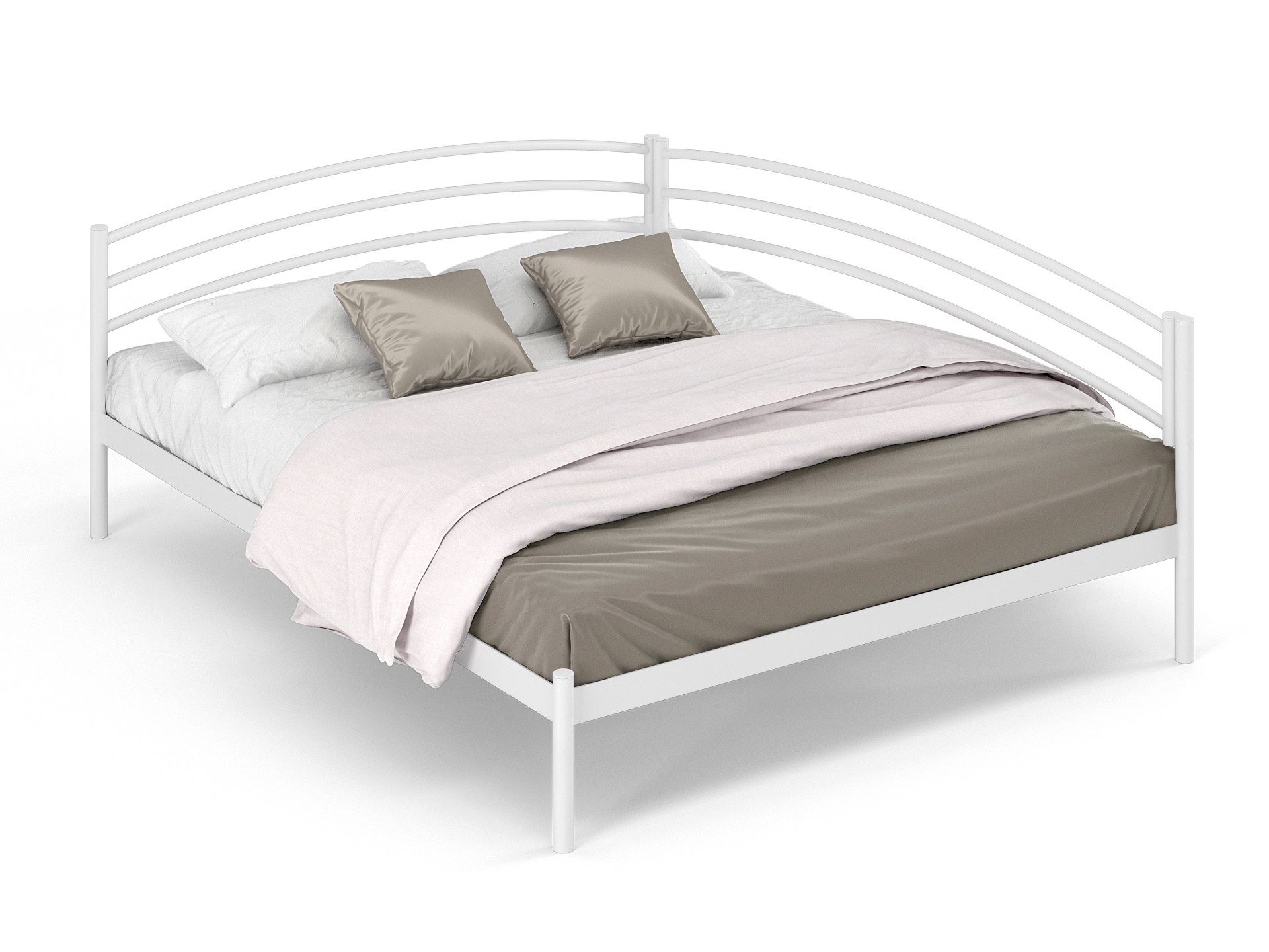 Двуспальная металлическая кровать "Эко"