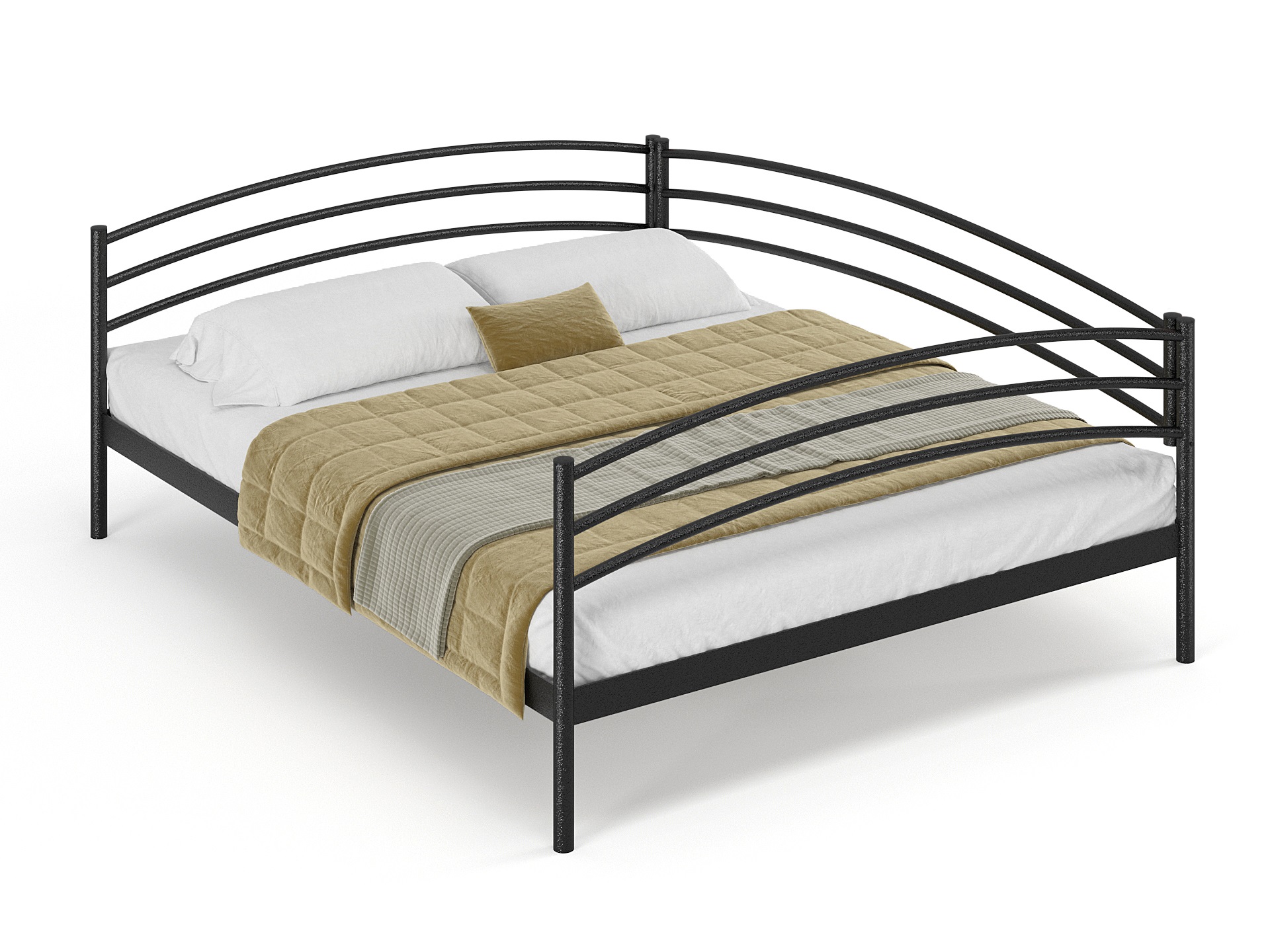 Двуспальная металлическая кровать "Эко"