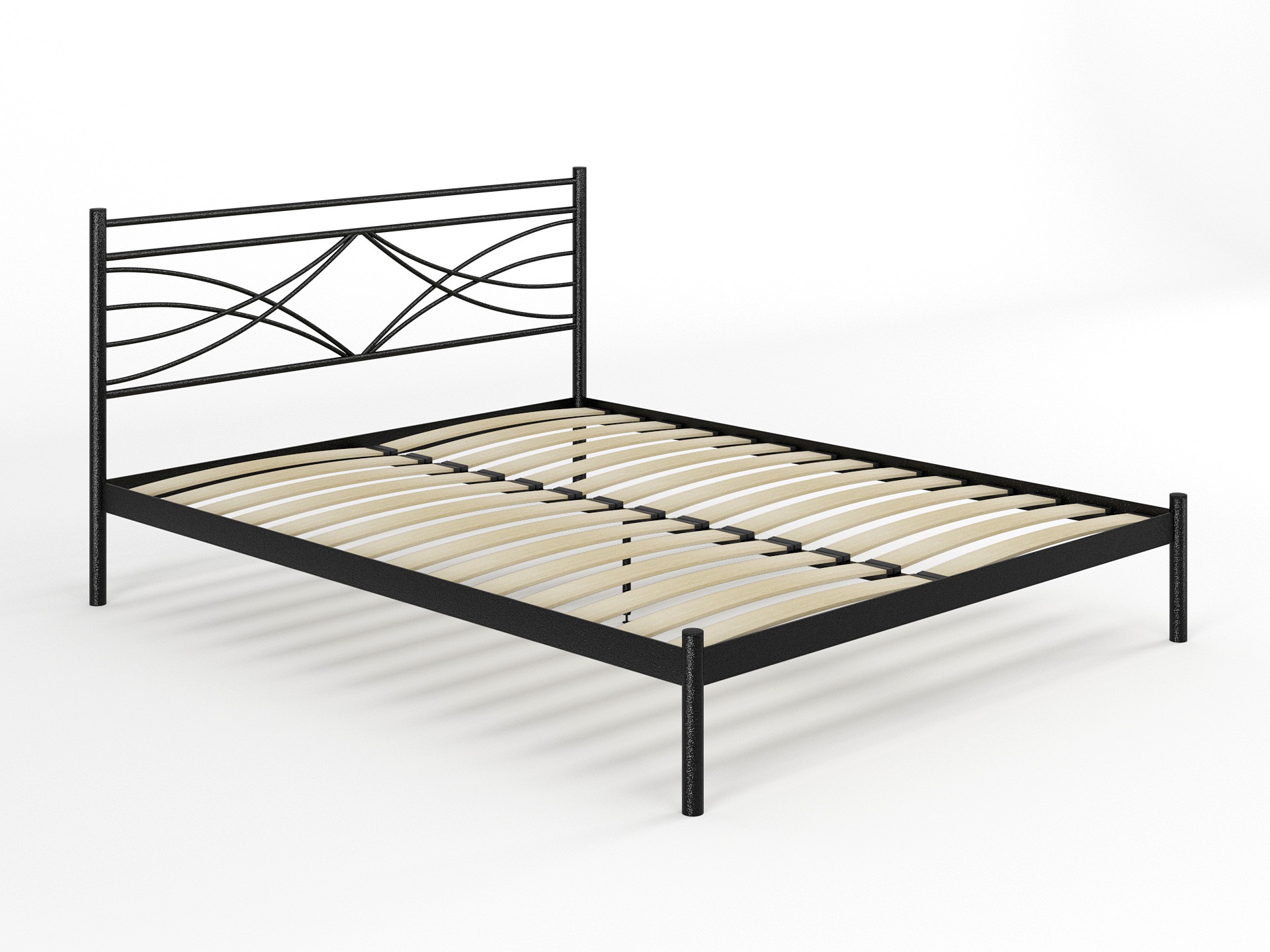 Двуспальная металлическая кровать "Мираж" 160*200 Ортопедическое основание