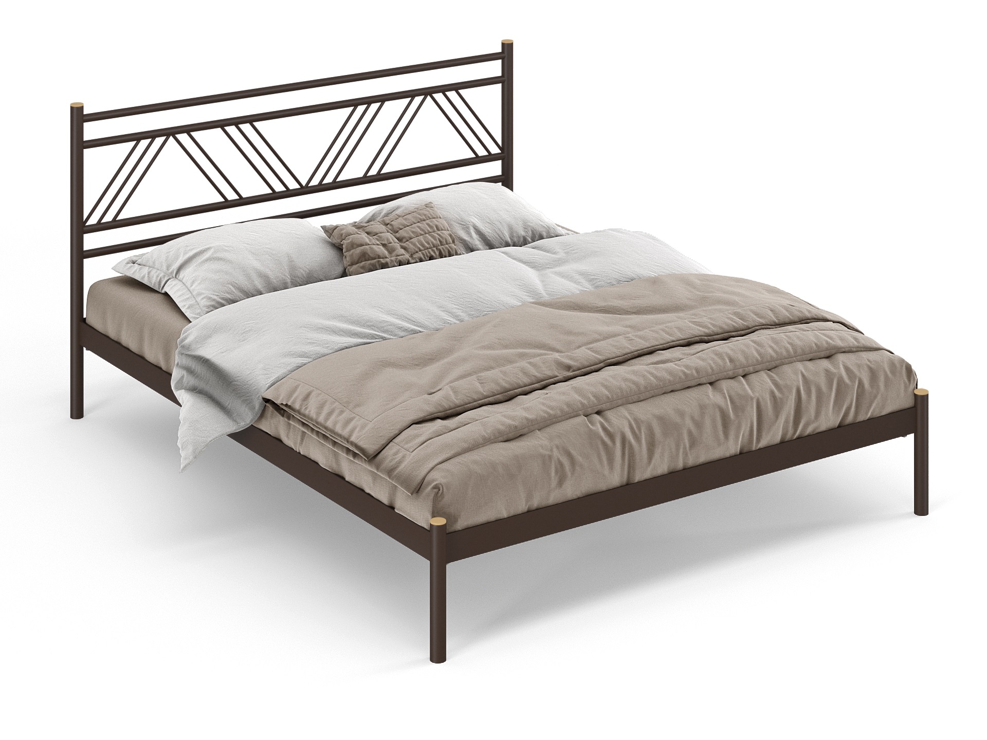 Двуспальная металлическая кровать "Аркон"