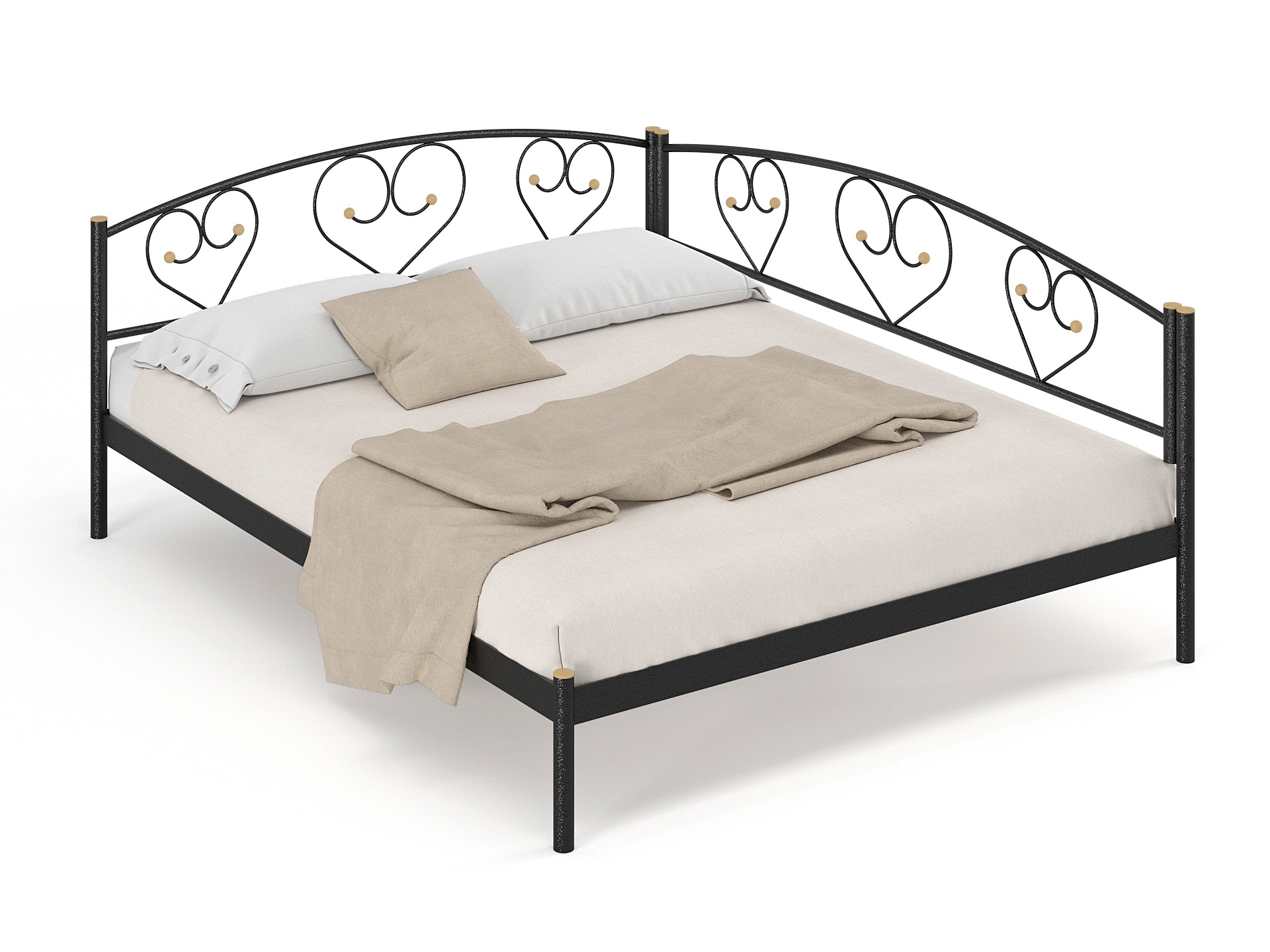 Двуспальная металлическая кровать "Дарина"