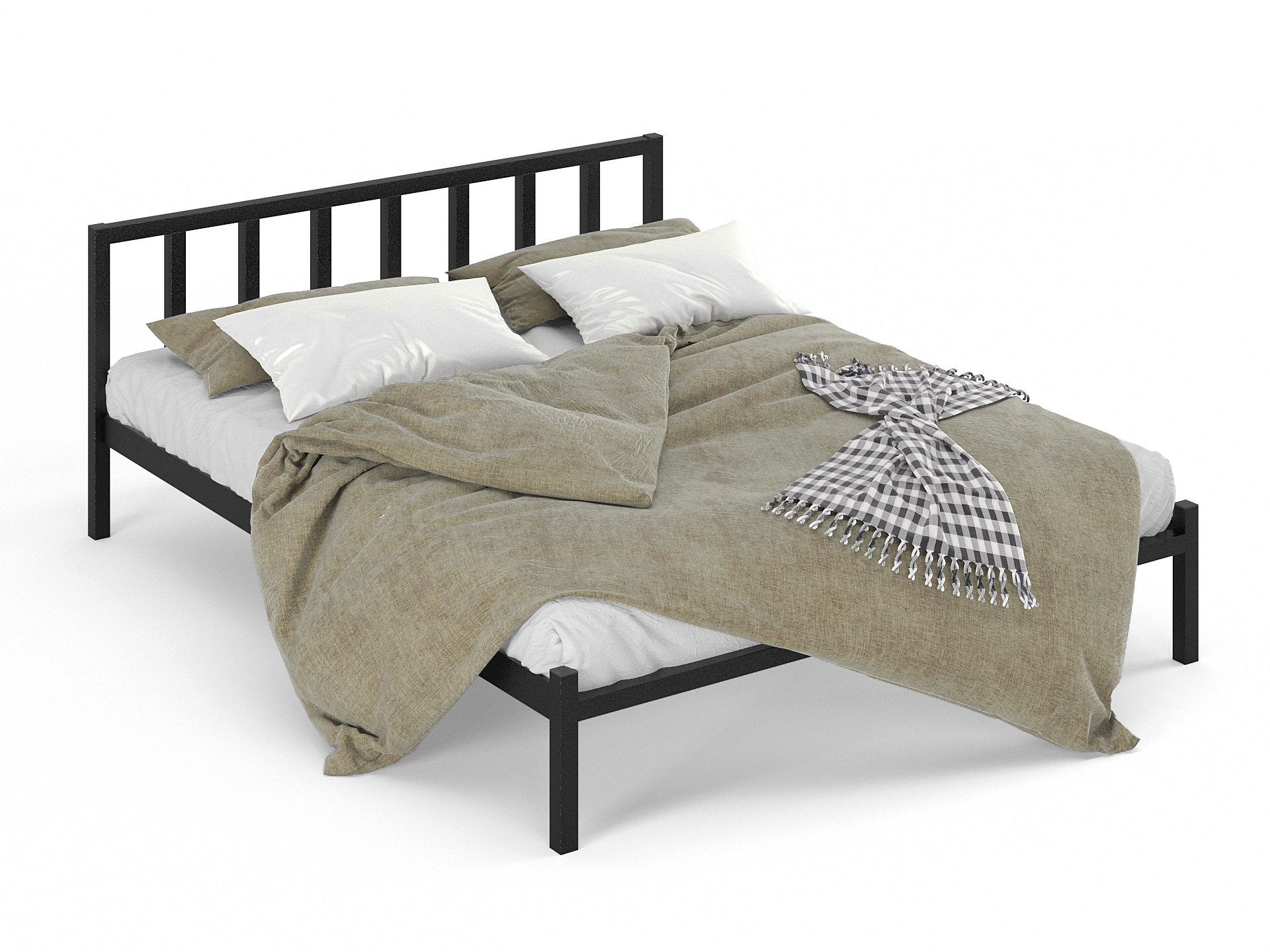 Двуспальная металлическая кровать "Тринго"