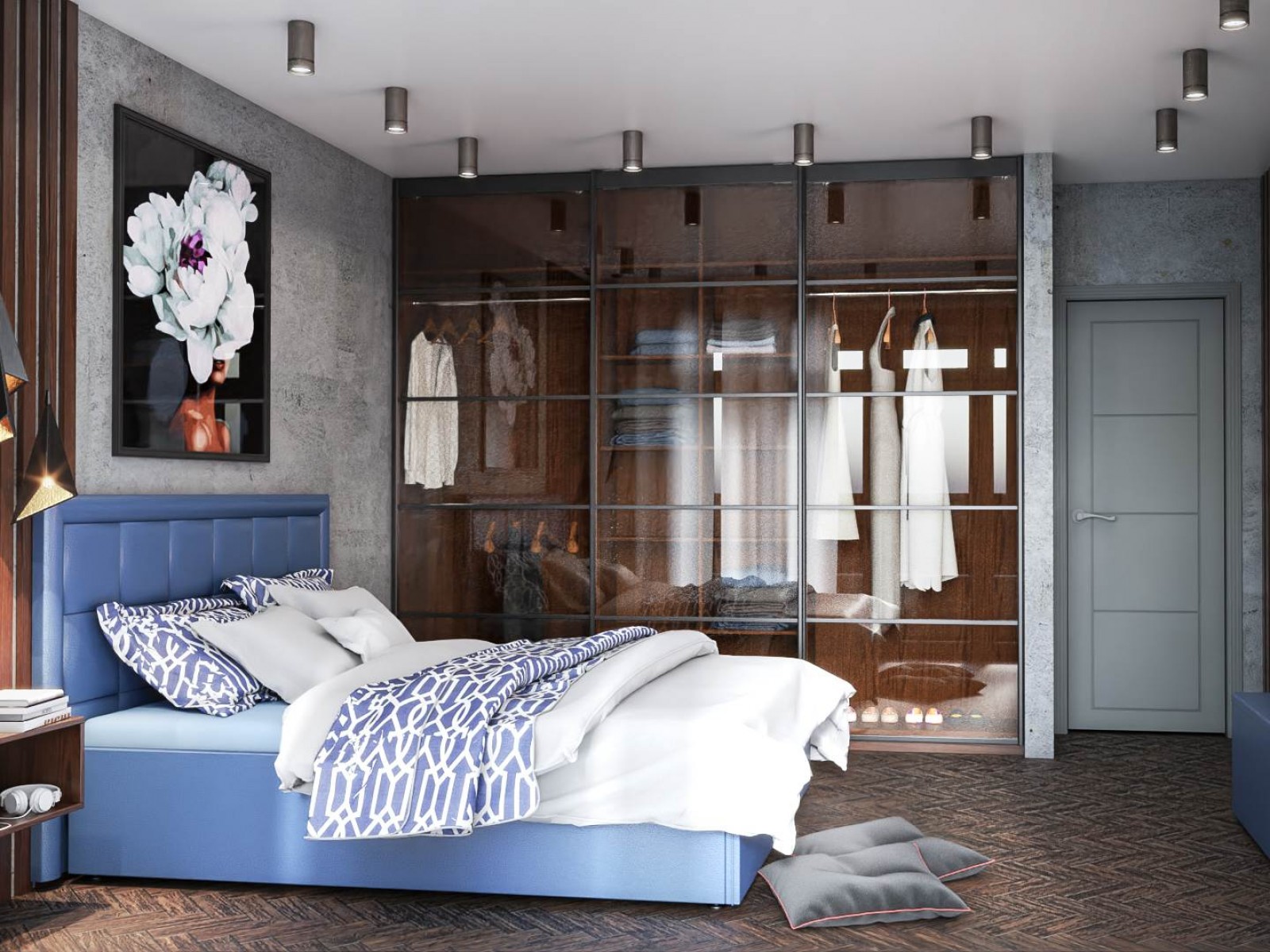 Кровать с ортопедическим основанием Квадро