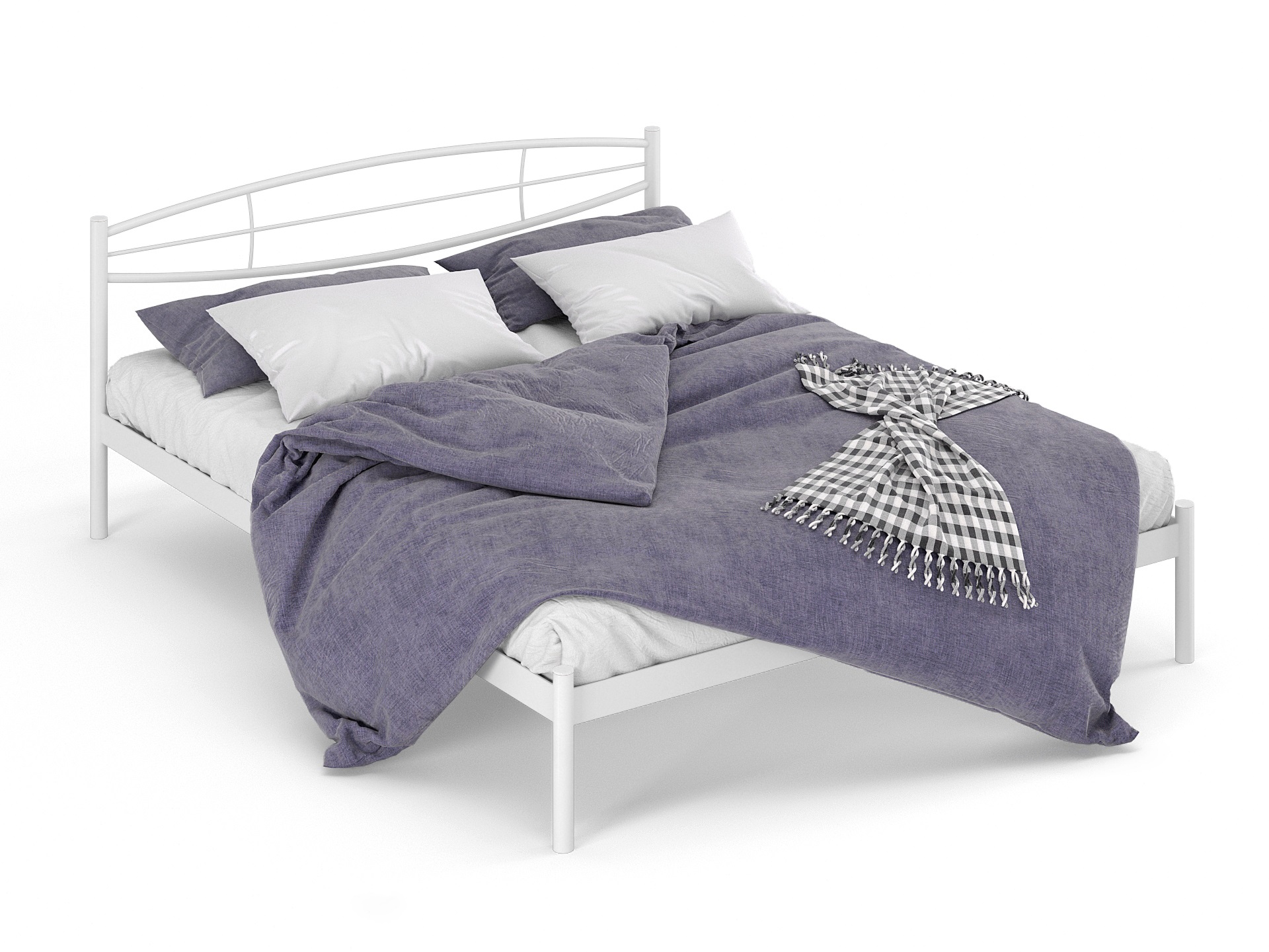 Двуспальная металлическая кровать "Аура"