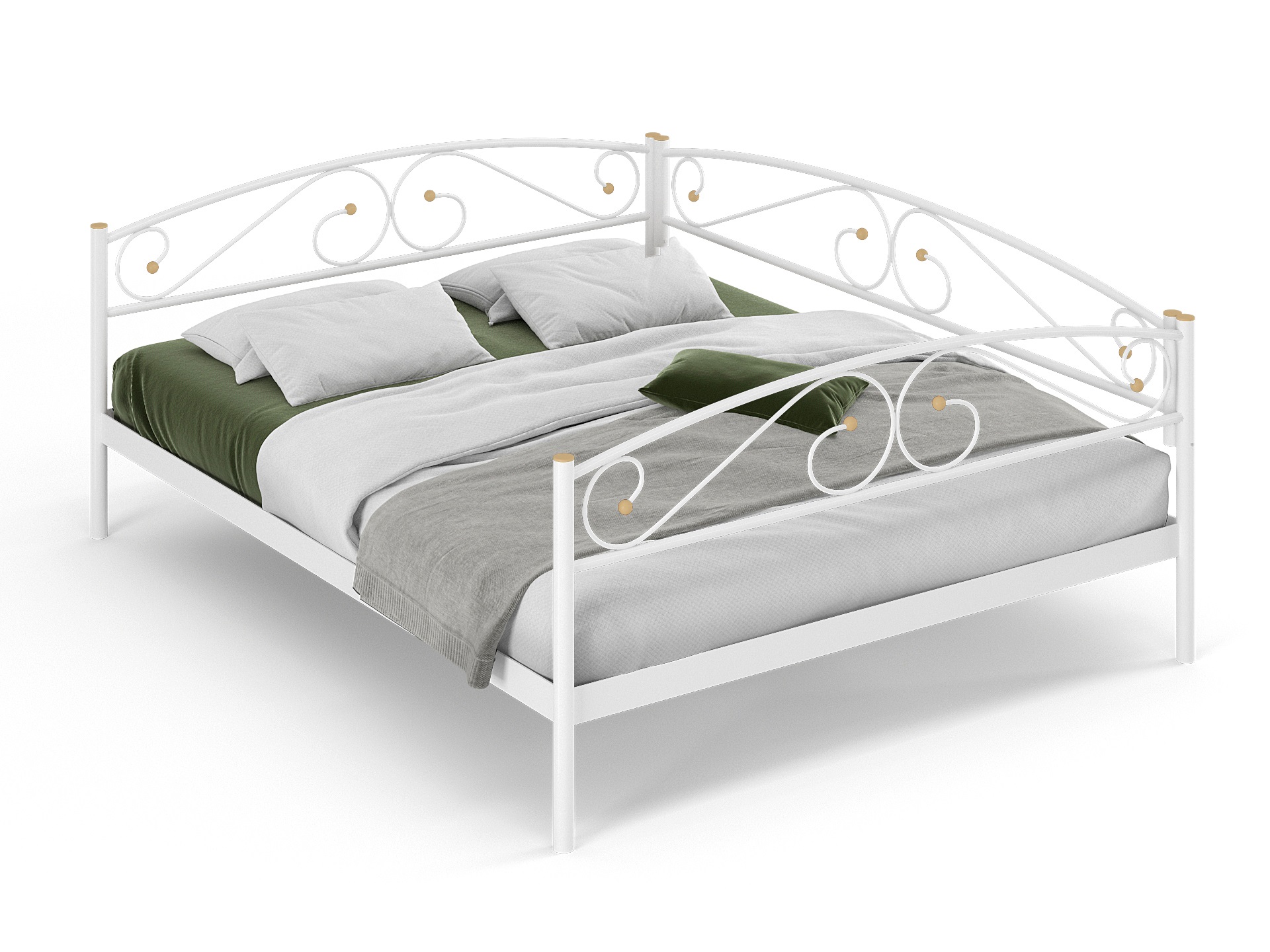 Двуспальная металлическая кровать "Оптима"