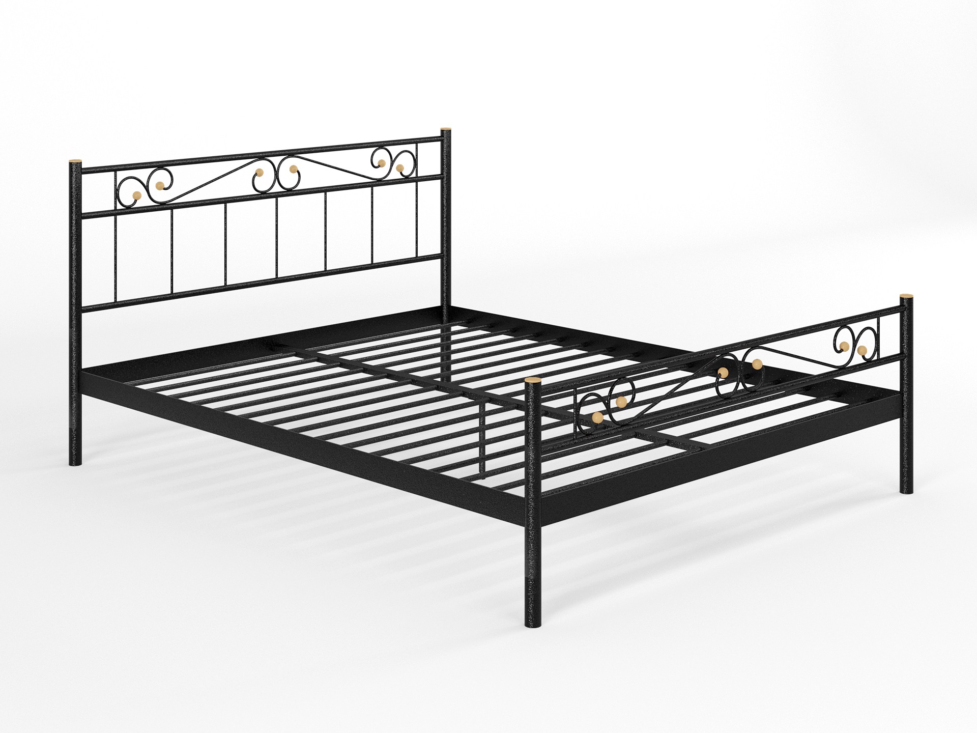 Двуспальная металлическая кровать "Эсмеральда"