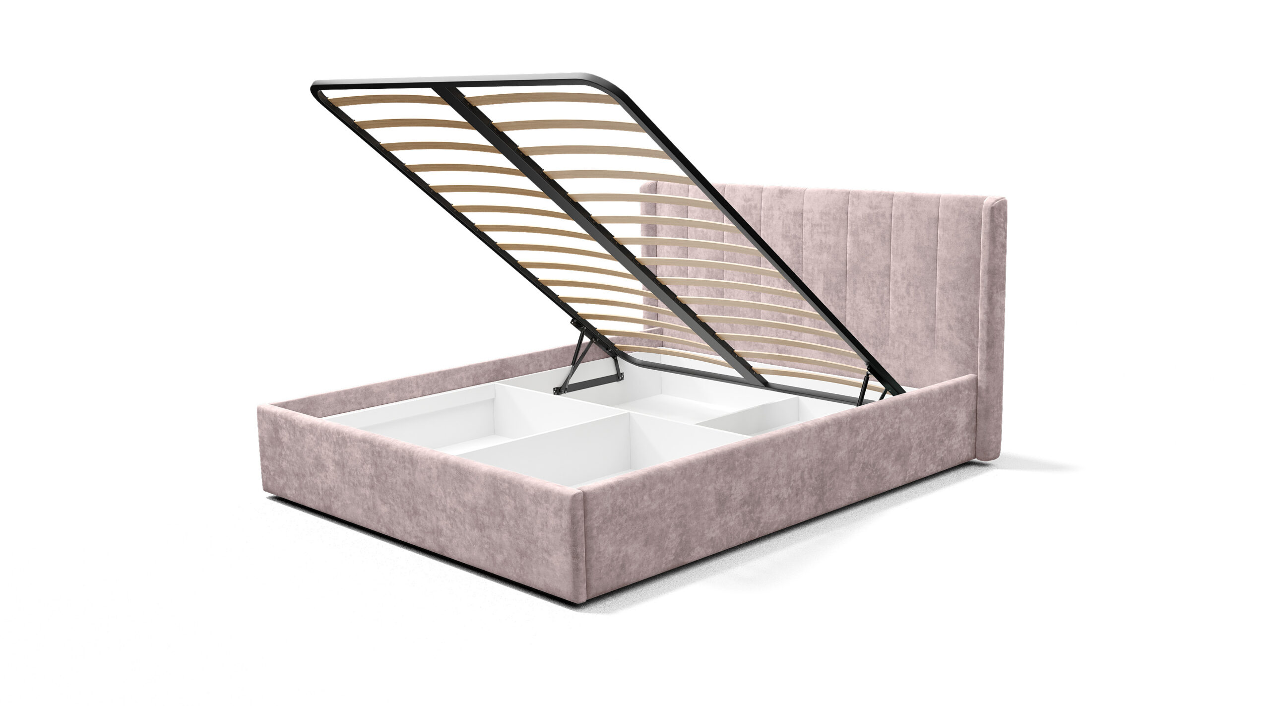 Двуспальная кровать Версаль КР-13 шарли пинк с подъемным механизмом