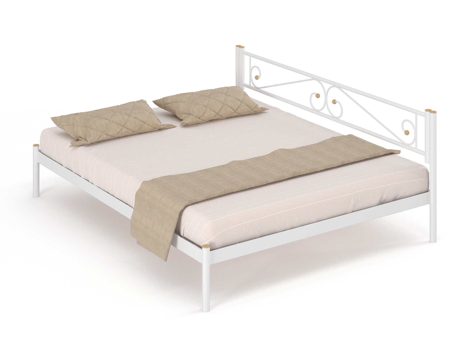 Двуспальная металлическая кровать "Шарм"